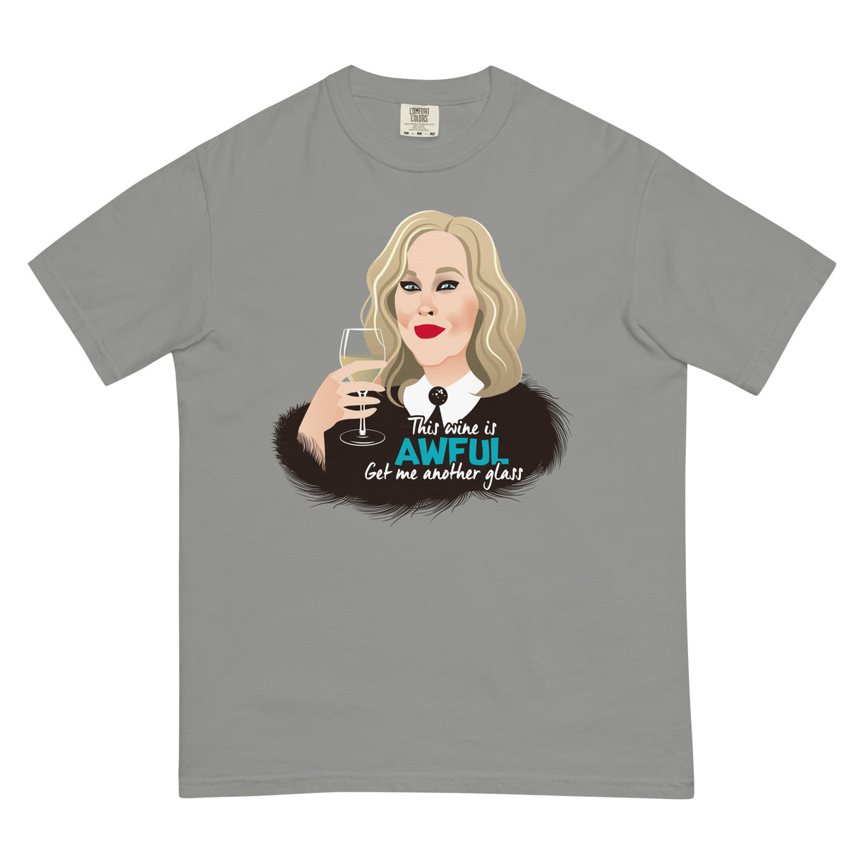 Awful Wine (Boxy Tee)-Boxy T-Shirt-Swish Embassy