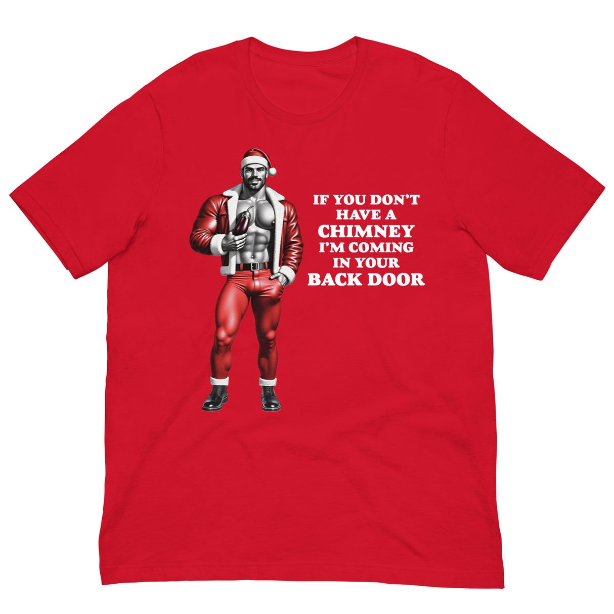 Backdoor Chimney-Christmas T-Shirts-Swish Embassy