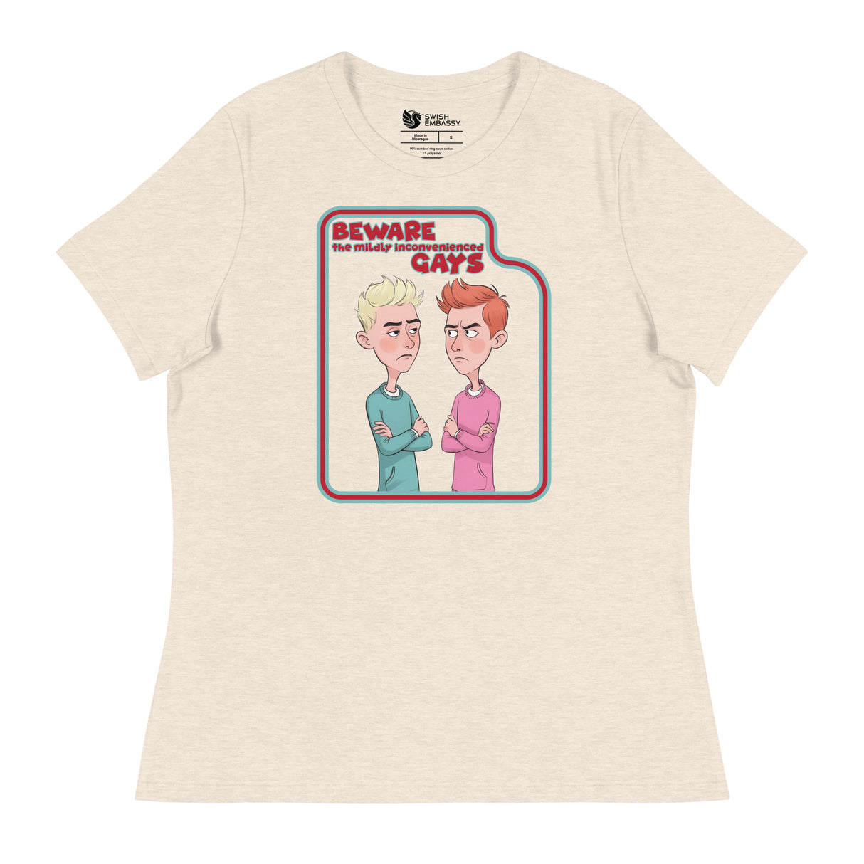 Beware the Gays (Women's Relaxed T-Shirt)-Women's T-Shirts-Swish Embassy