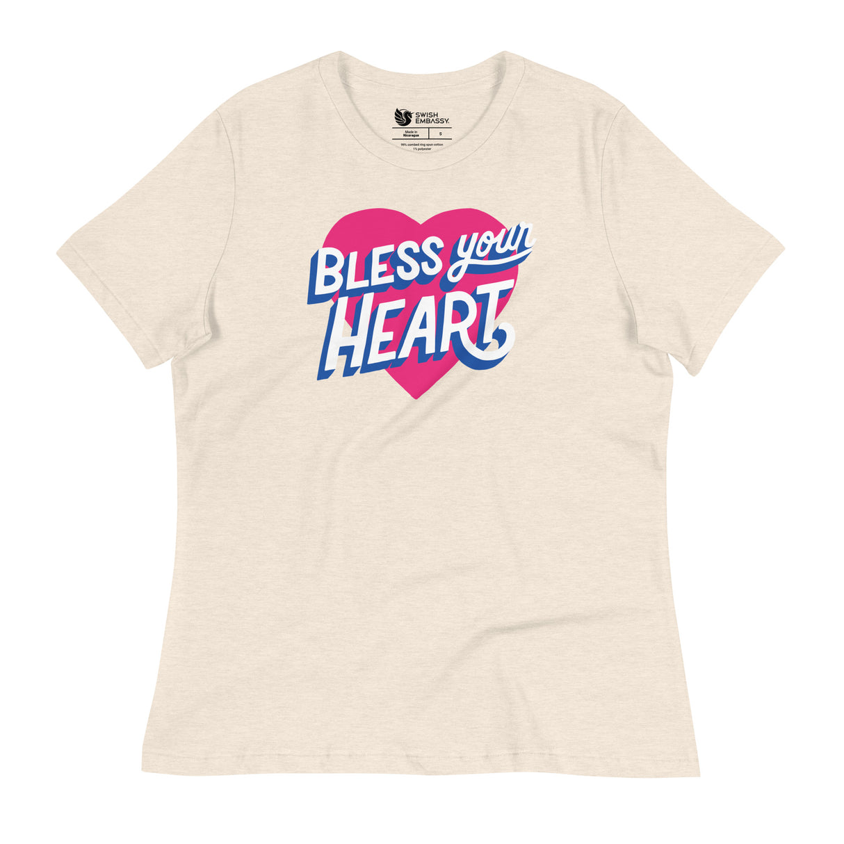 Bless Your Heart (Women's Relaxed T-Shirt)-Women's T-Shirts-Swish Embassy