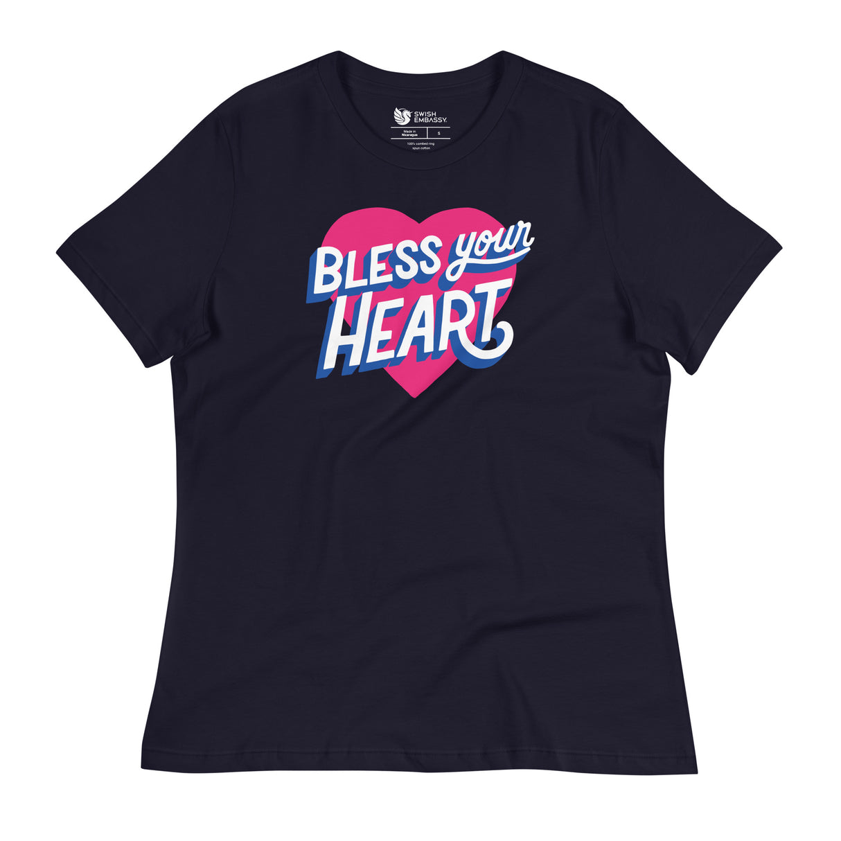 Bless Your Heart (Women's Relaxed T-Shirt)-Women's T-Shirts-Swish Embassy
