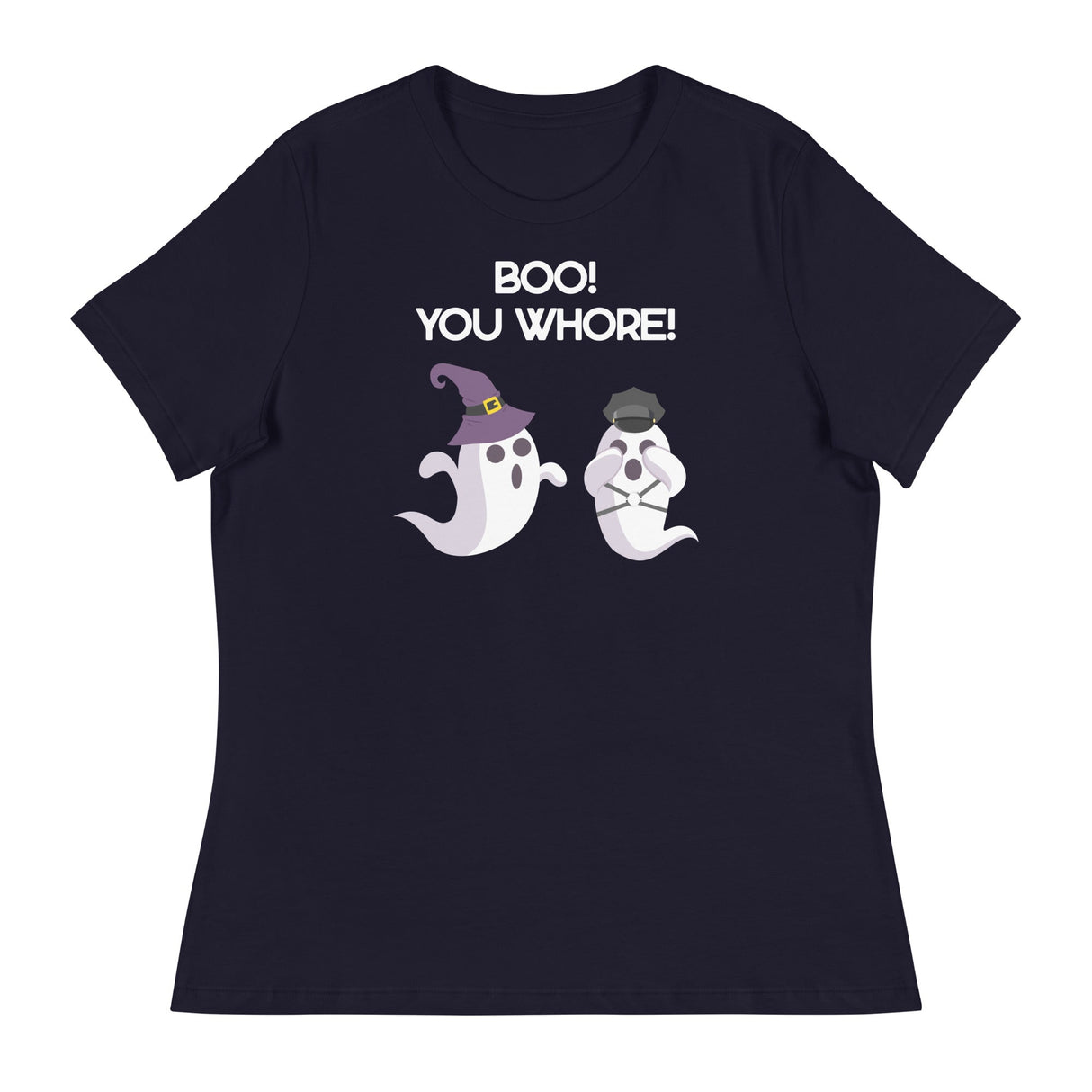 Boo You Whore! (Women's Relaxed T-Shirt)-Women's T-Shirts-Swish Embassy