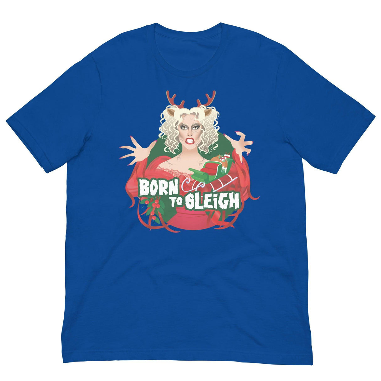 Born to Sleigh-Christmas T-Shirts-Swish Embassy