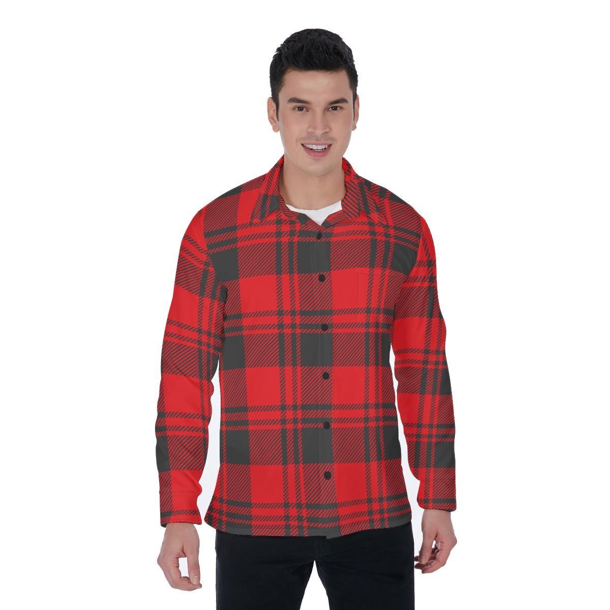 Buffalo Plaid (Long Sleeve Button Shirt)-Long Sleeve Button Shirts-Swish Embassy