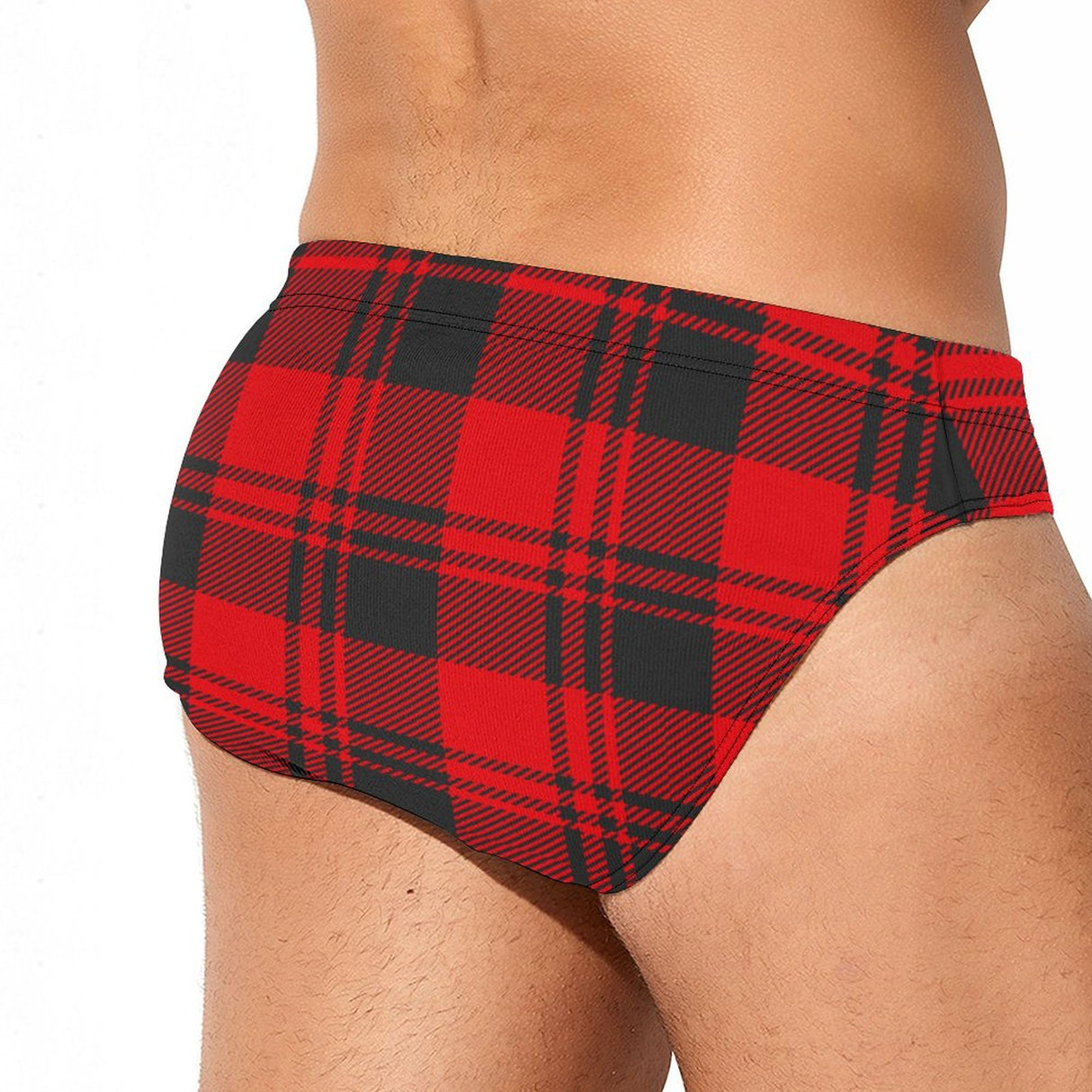 Buffalo Plaid (Swim Briefs)-Swim Briefs-Swish Embassy