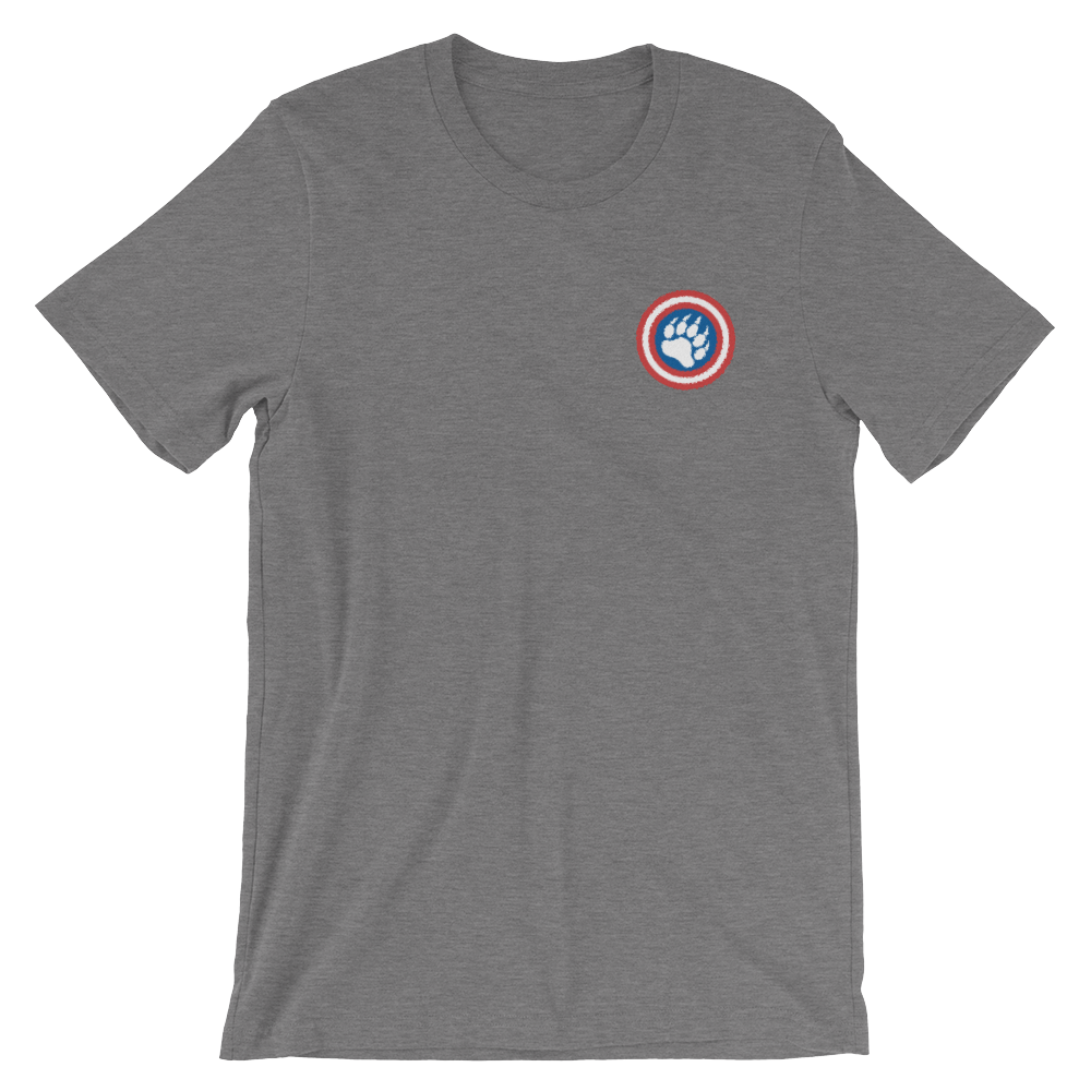 Cap'n Ameribear (Embroidered T-Shirt)-Embroidered T-Shirts-Swish Embassy