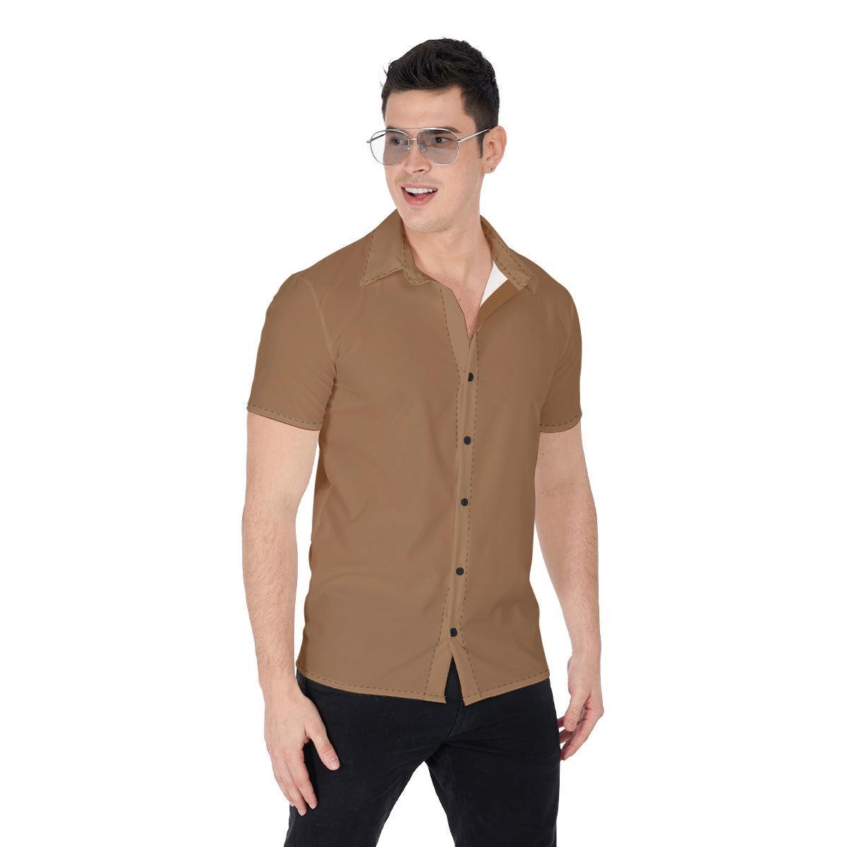 Caramel Drip (Button Shirt)-Button Shirt-Swish Embassy