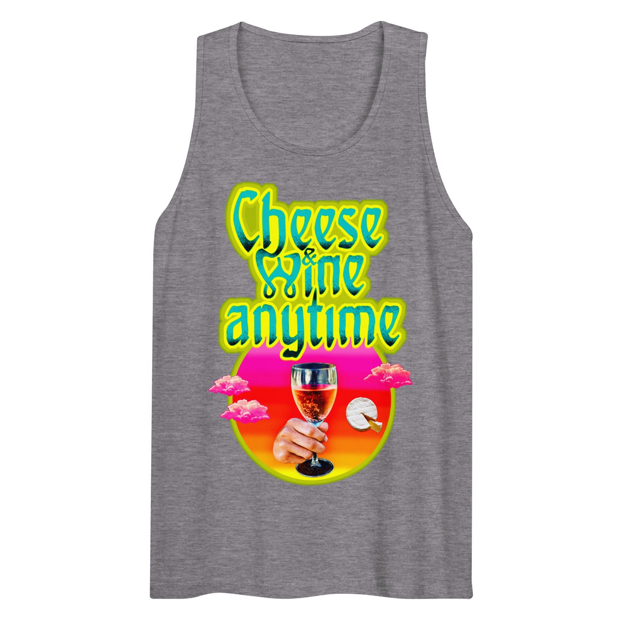 Cheese and Wine (Tank Top)-Tank Top-Swish Embassy