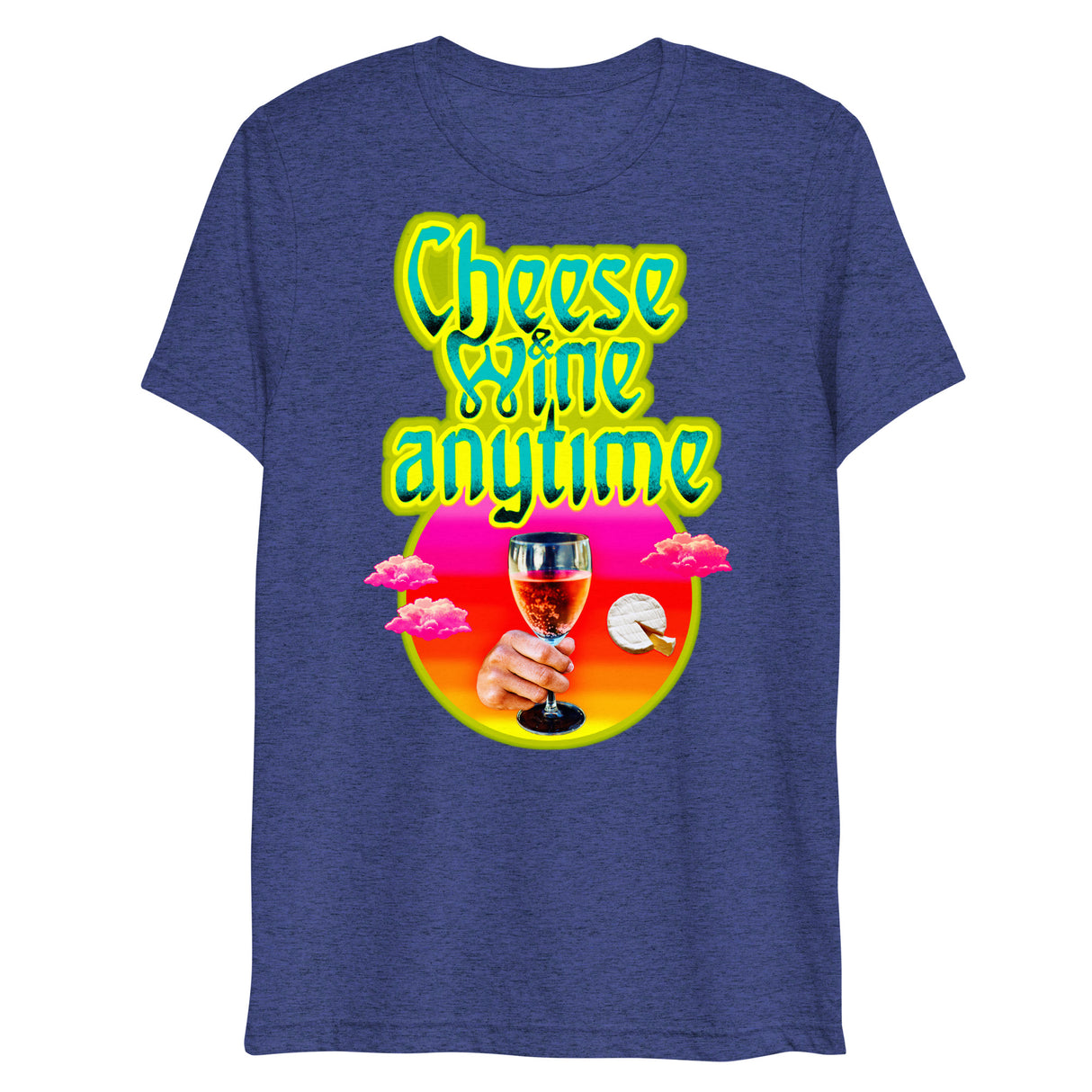 Cheese and Wine (Triblend)-Triblend T-Shirt-Swish Embassy