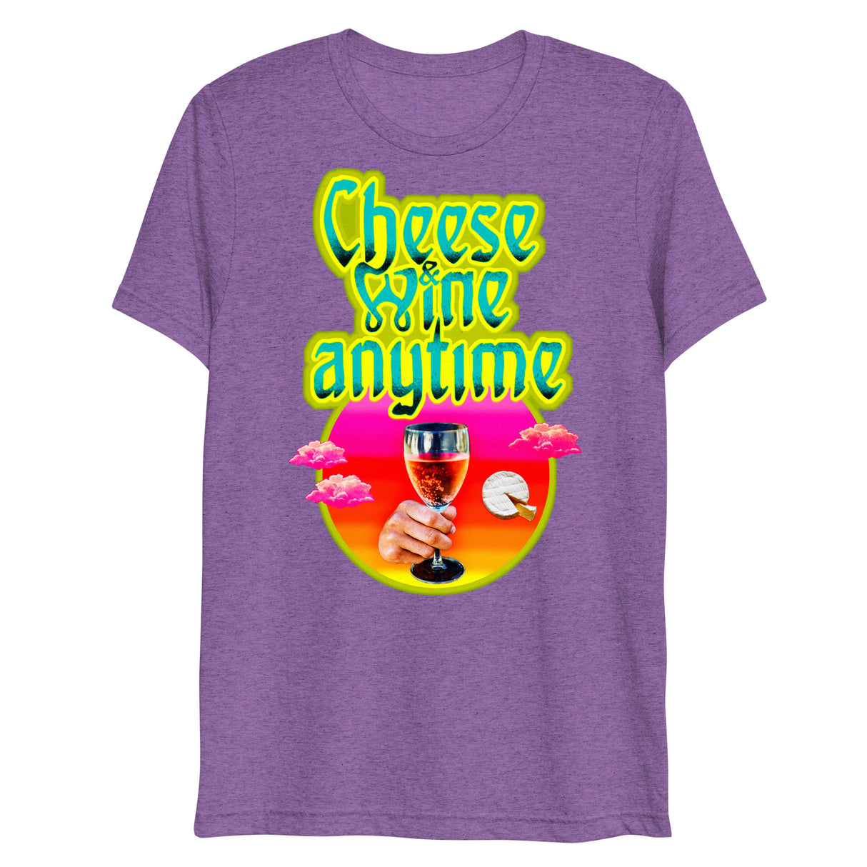 Cheese and Wine (Triblend)-Triblend T-Shirt-Swish Embassy