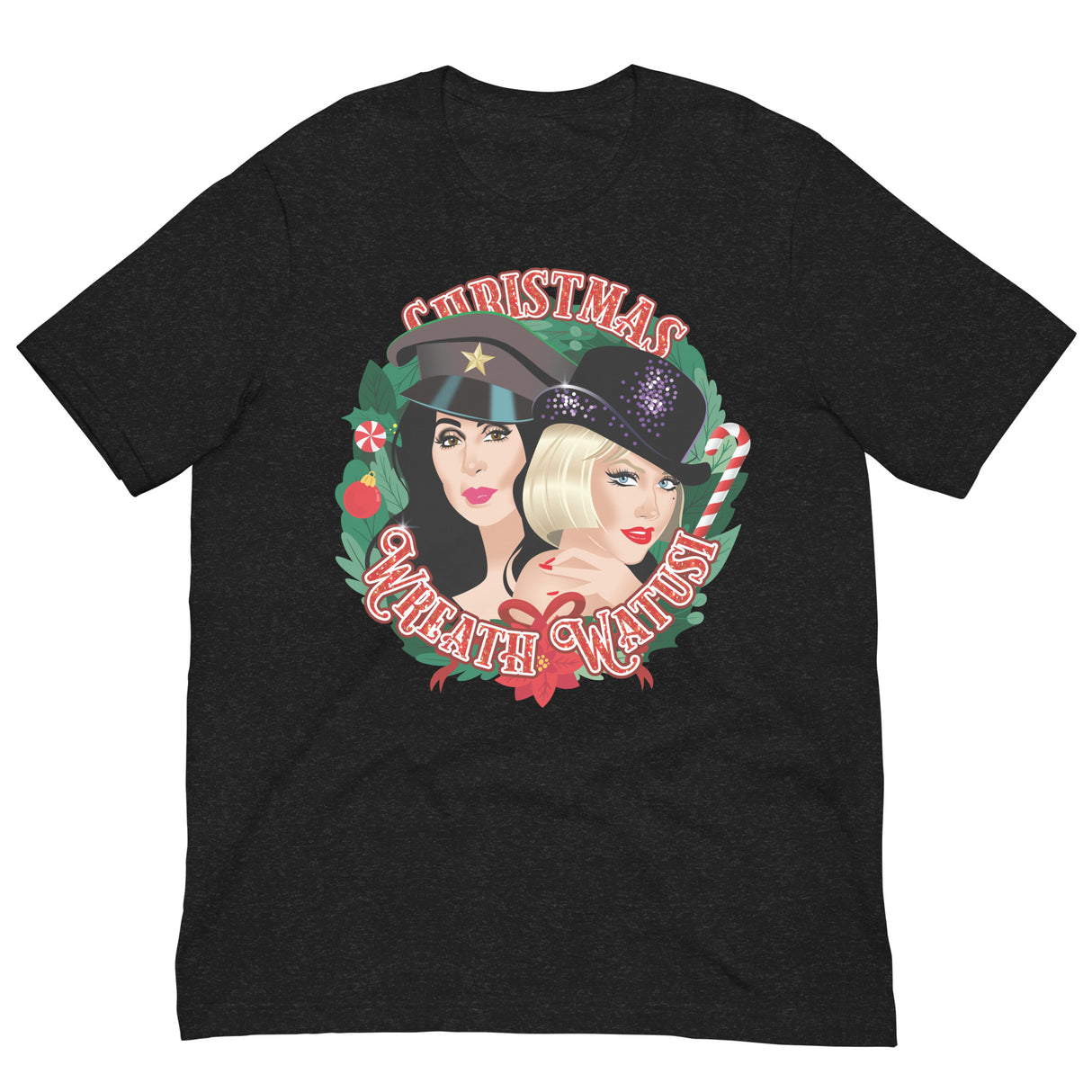Christmas Wreath Watusi-T-Shirts-Swish Embassy