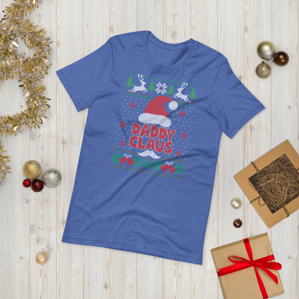 Daddy Claus (Ugly Christmas)-Christmas T-Shirts-Swish Embassy