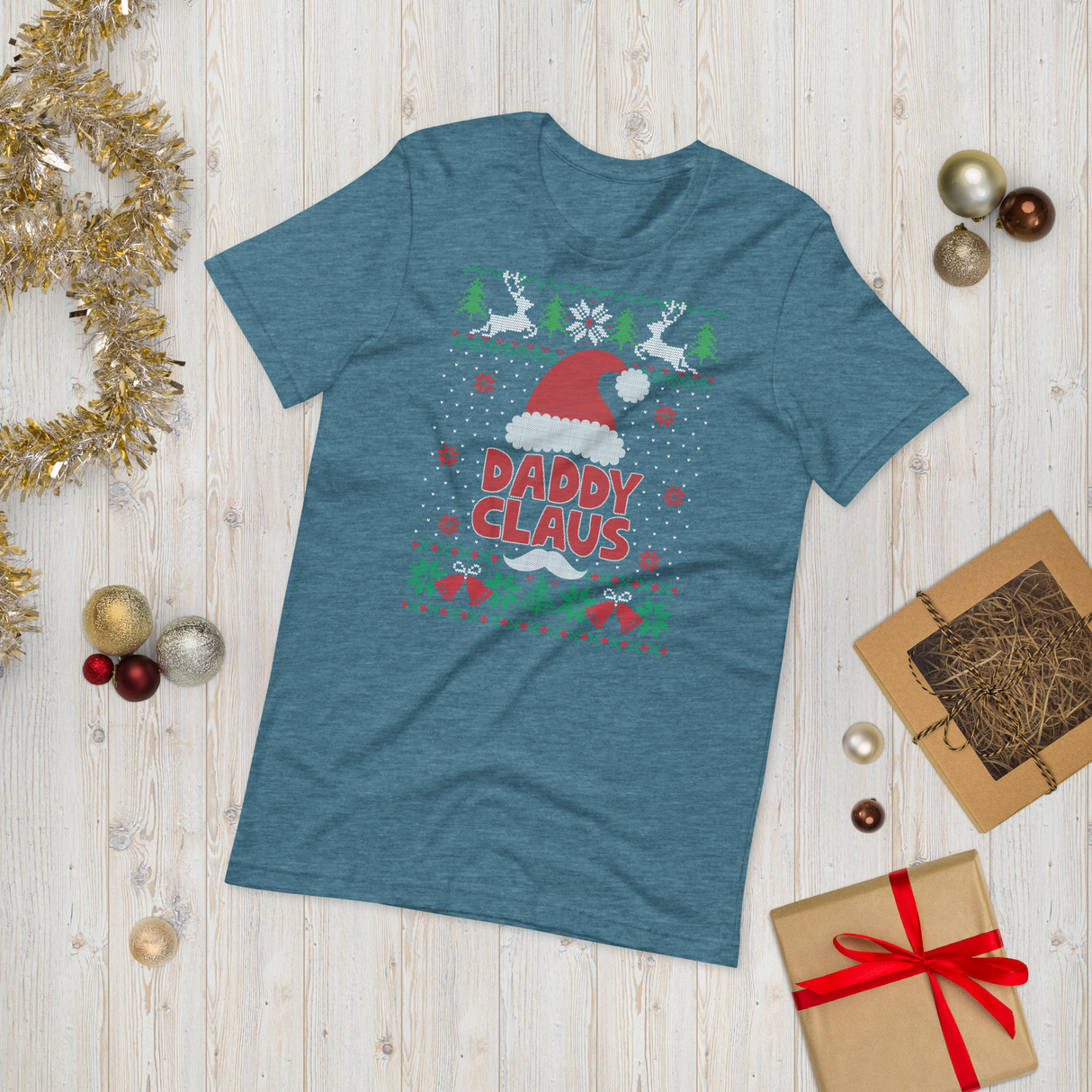 Daddy Claus (Ugly Christmas)-T-Shirts-Swish Embassy