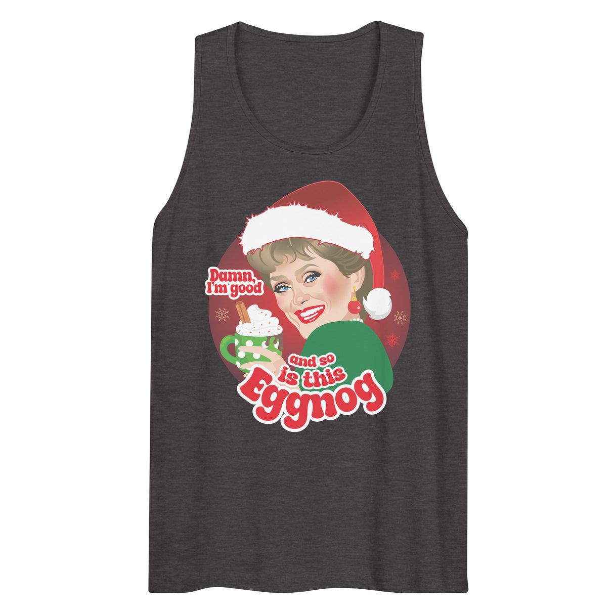 Damn Eggnog (Tank top)-Tank Top-Swish Embassy