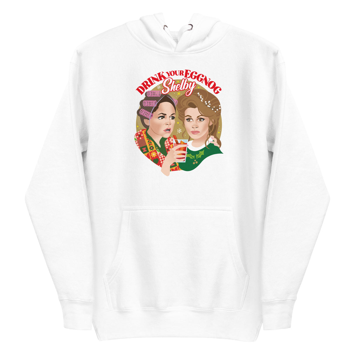 Drink Your Eggnog Shelby (Hoodie)-Christmas Hoodies-Swish Embassy