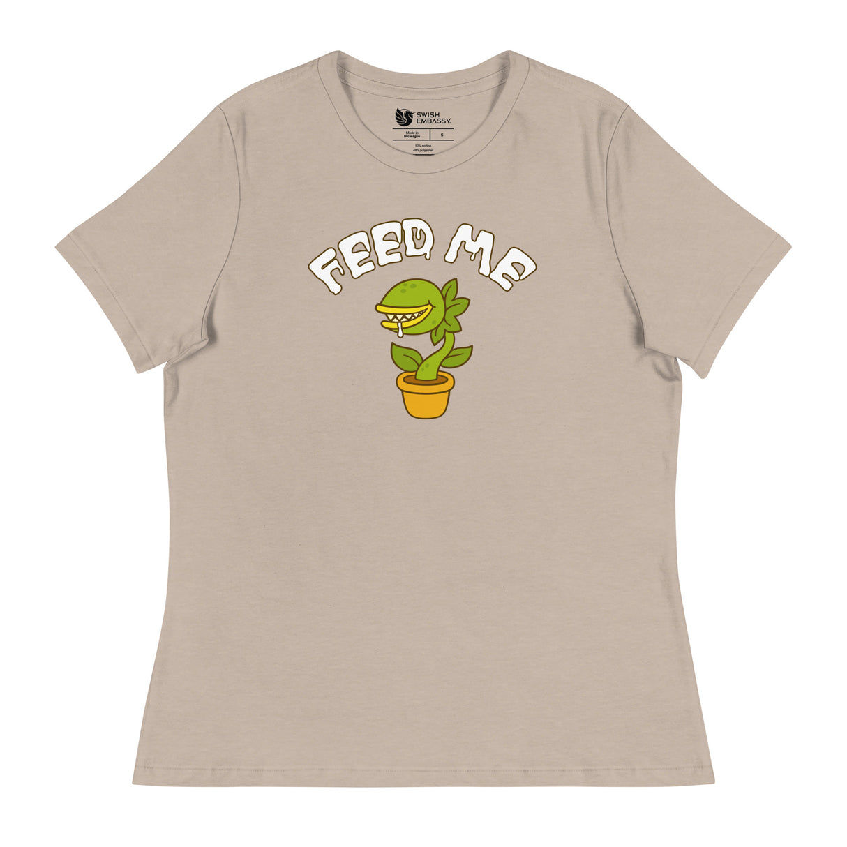 Feed Me (Women's Relaxed T-Shirt)-Women's T-Shirts-Swish Embassy