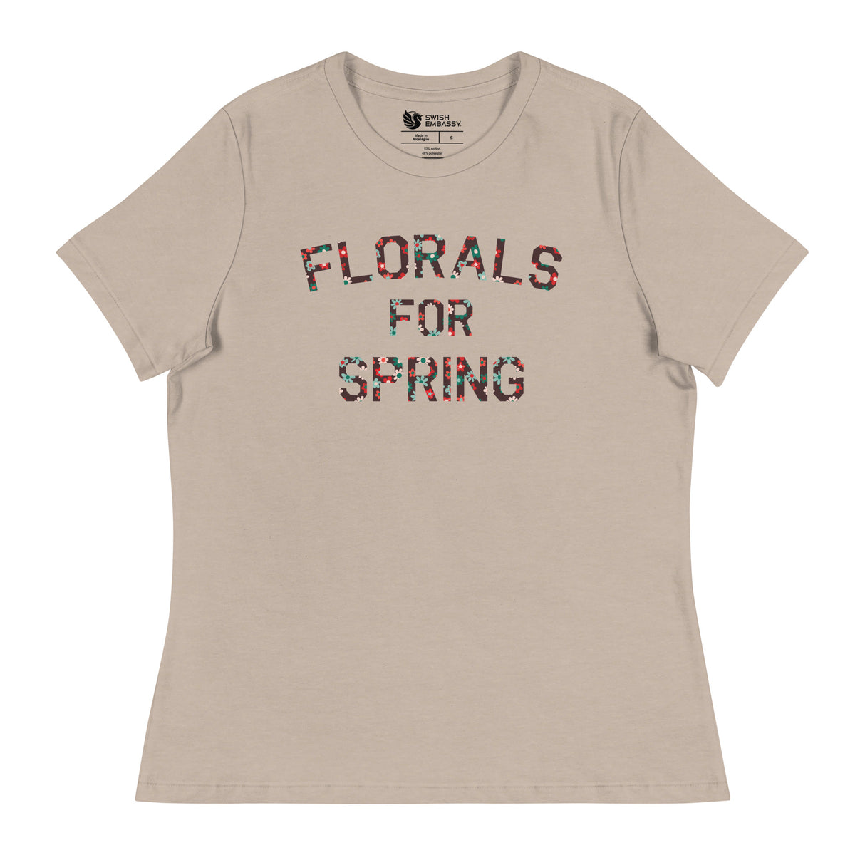Florals for Spring (Women's Relaxed T-Shirt)-Women's T-Shirts-Swish Embassy