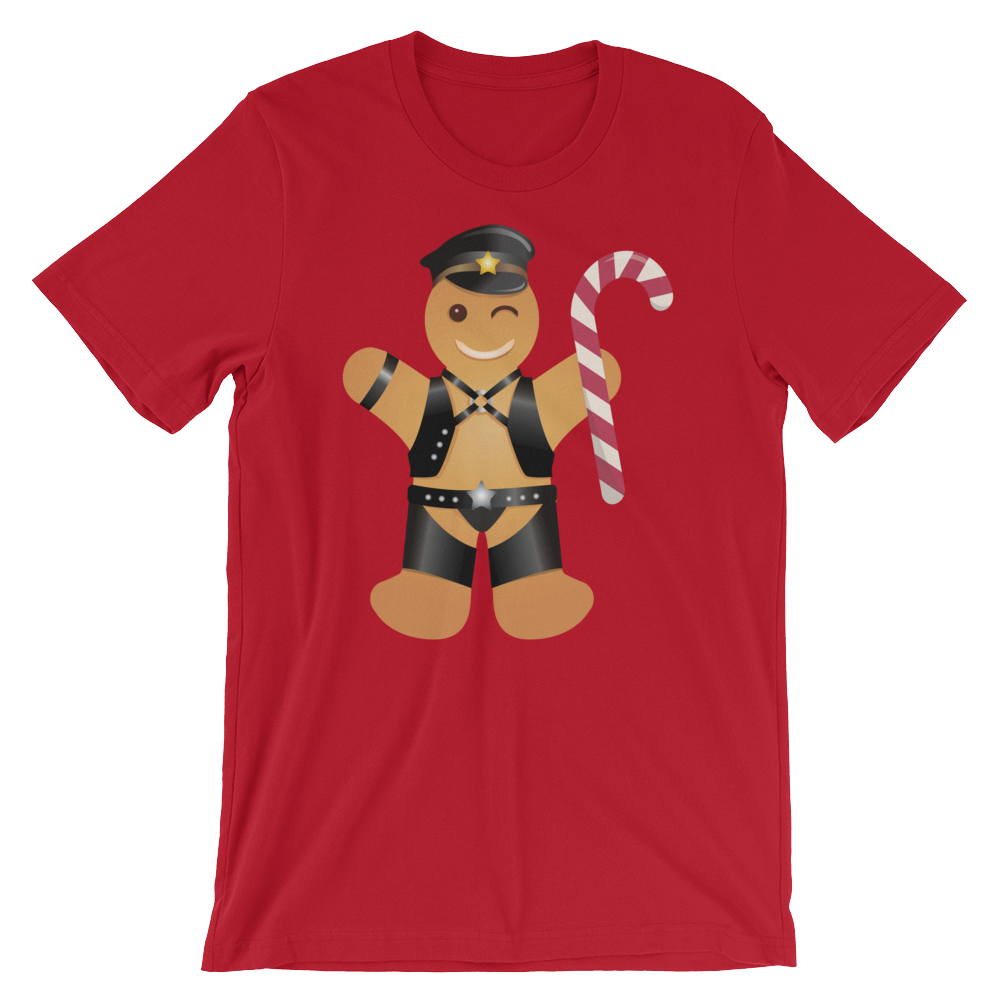 Gingerbread Leather Man-T-Shirts-Swish Embassy