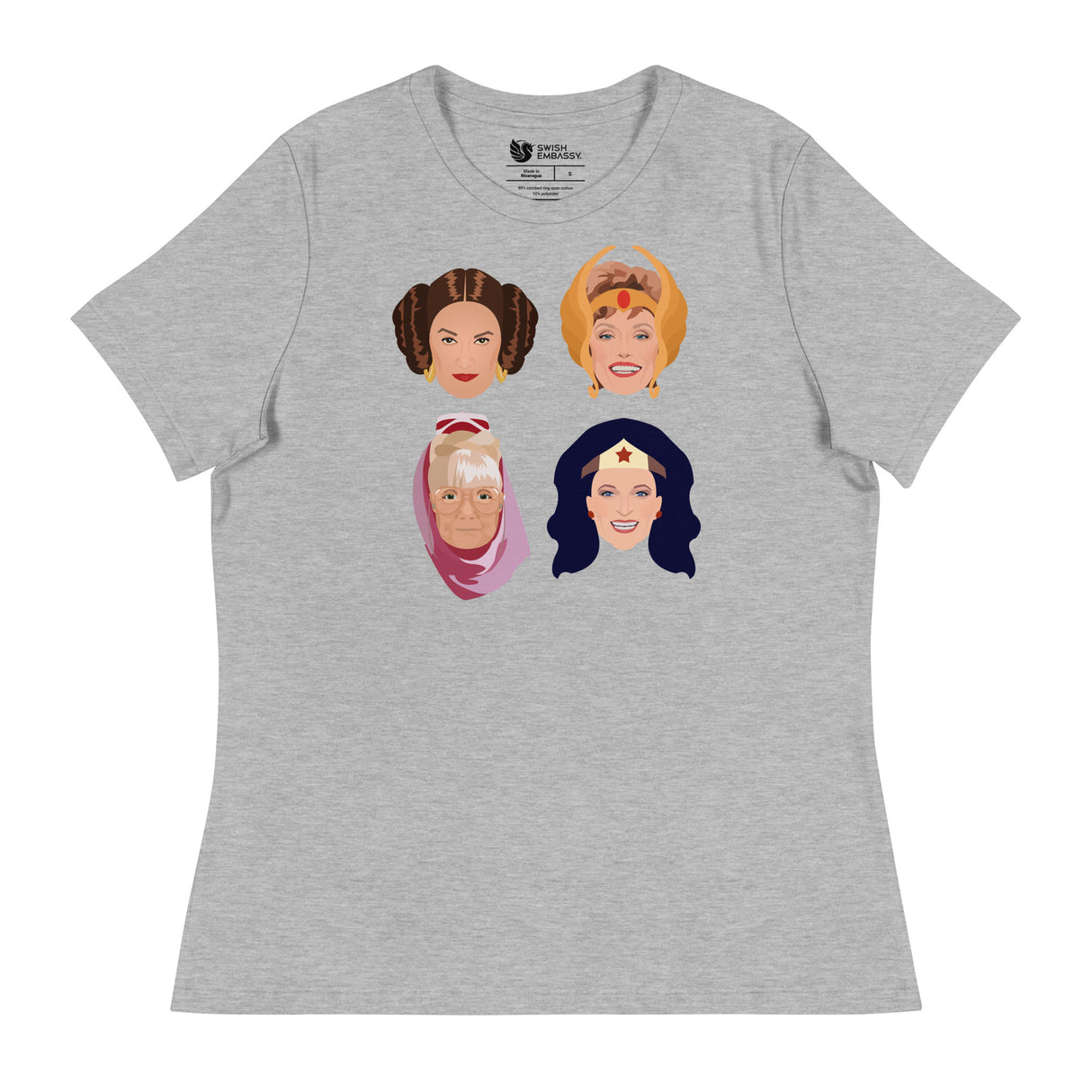 Golden League (Women's Relaxed T-Shirt)-Women's T-Shirts-Swish Embassy