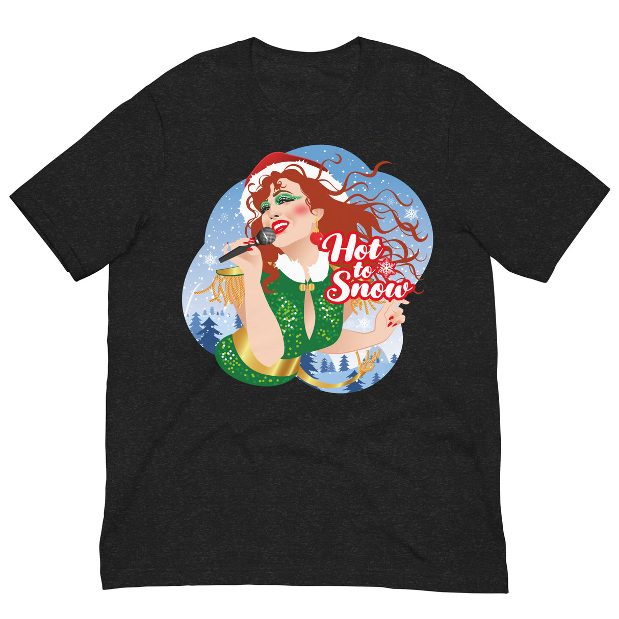 Hot To Snow-Christmas T-Shirts-Swish Embassy