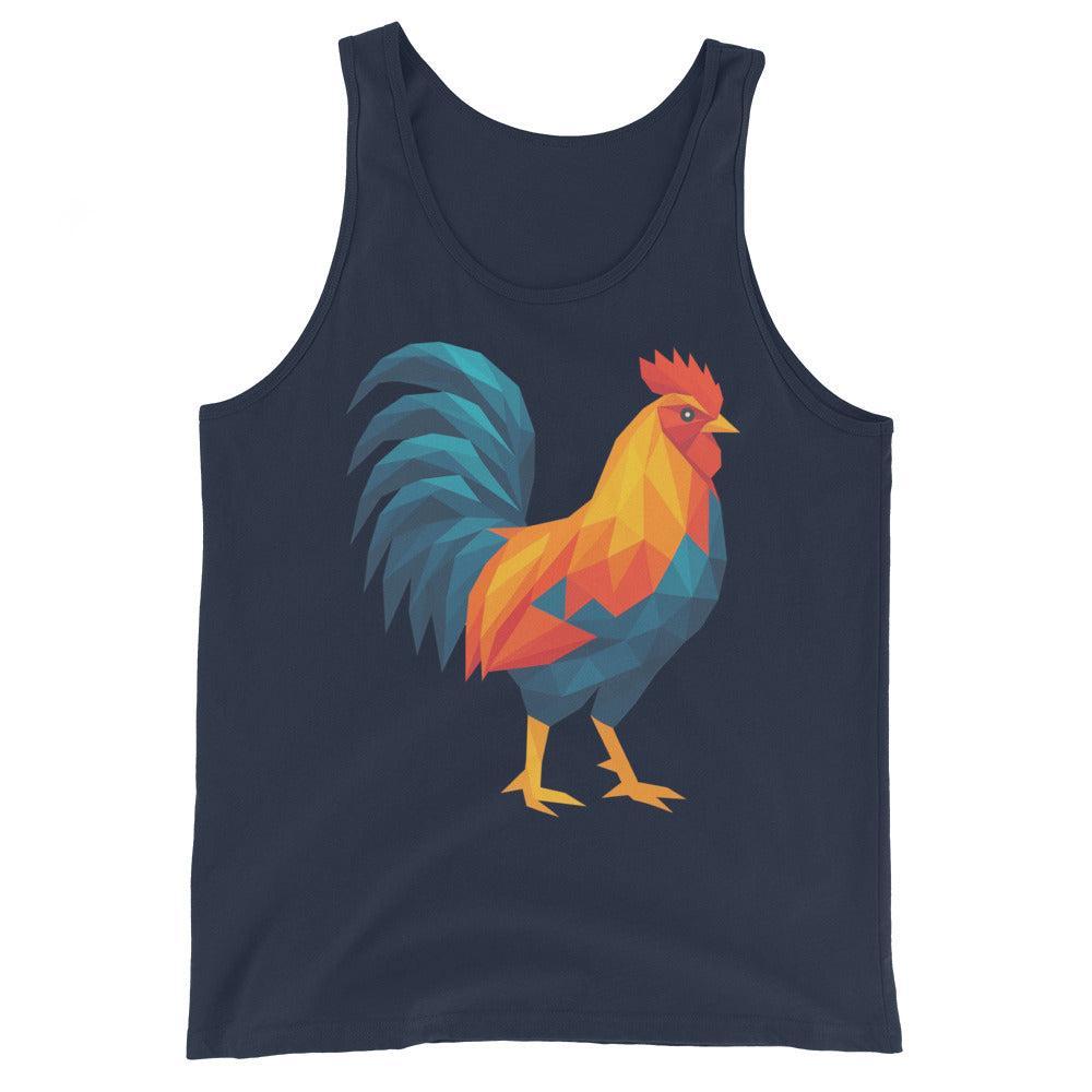 Huge Polygon Rooster (Tank Top)-Tank Top-Swish Embassy