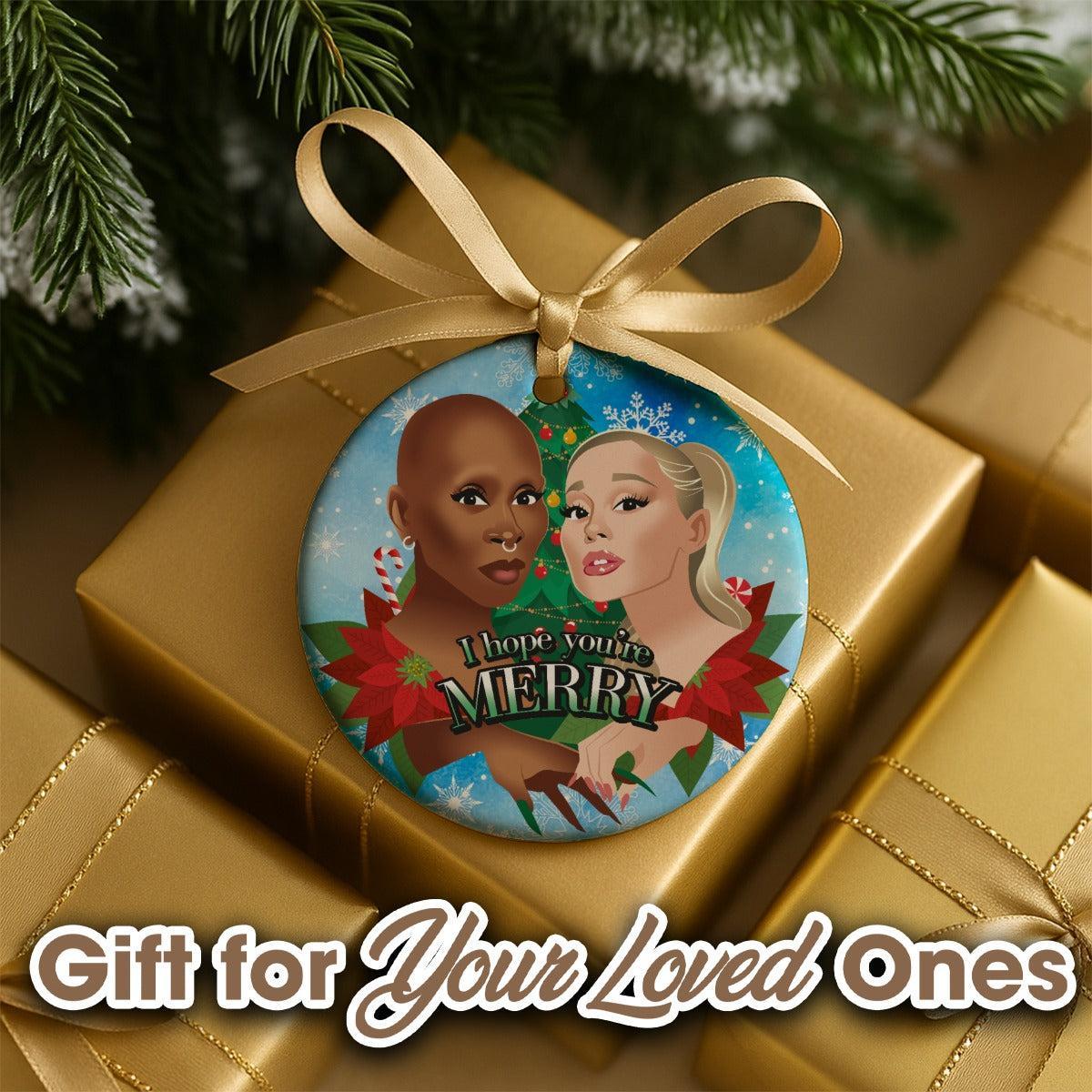 I Hope You're Merry (Ceramic Holiday Keepsake)-Ceramic Holiday Keepsake-Swish Embassy