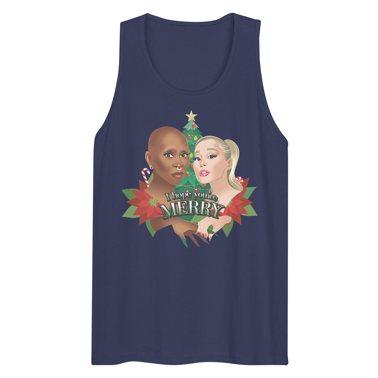 I Hope You're Merry (Tank top)-Tank Top-Swish Embassy