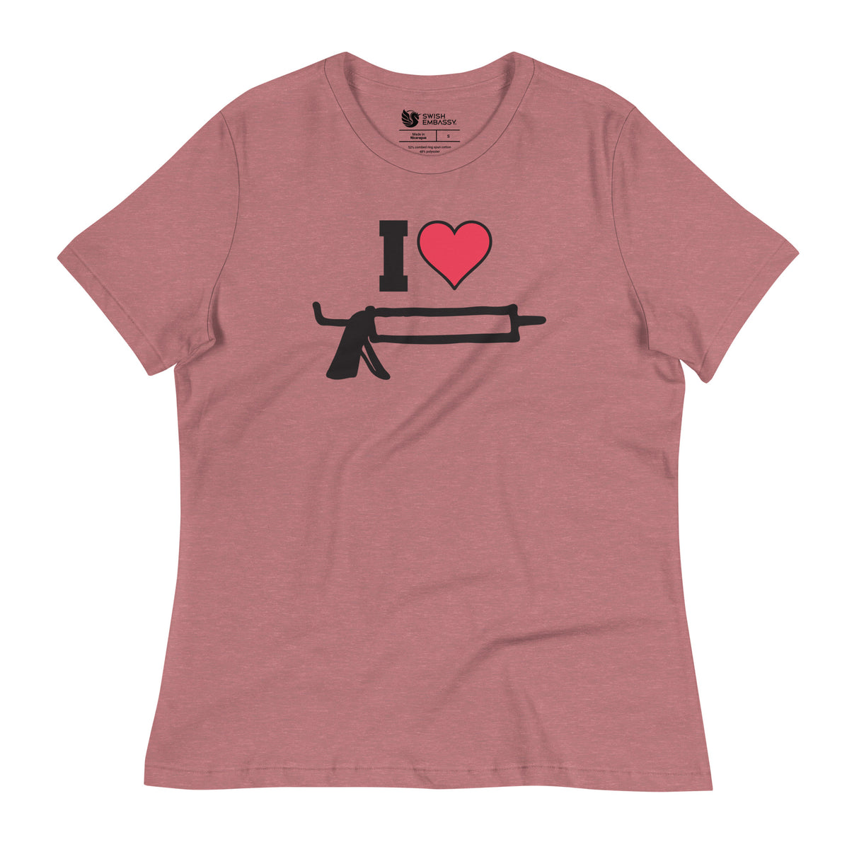 I Love Caulk (Women's Relaxed T-Shirt)-Women's T-Shirts-Swish Embassy