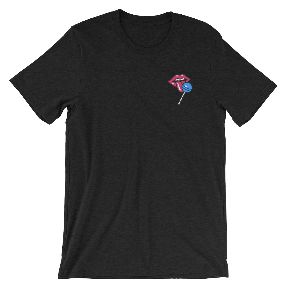 Lick (Embroidered T-Shirt)-Embroidered T-Shirts-Swish Embassy
