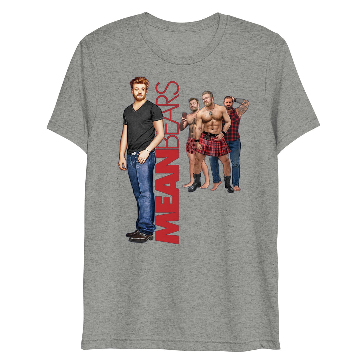 Mean Bears (Triblend)-Triblend T-Shirt-Swish Embassy