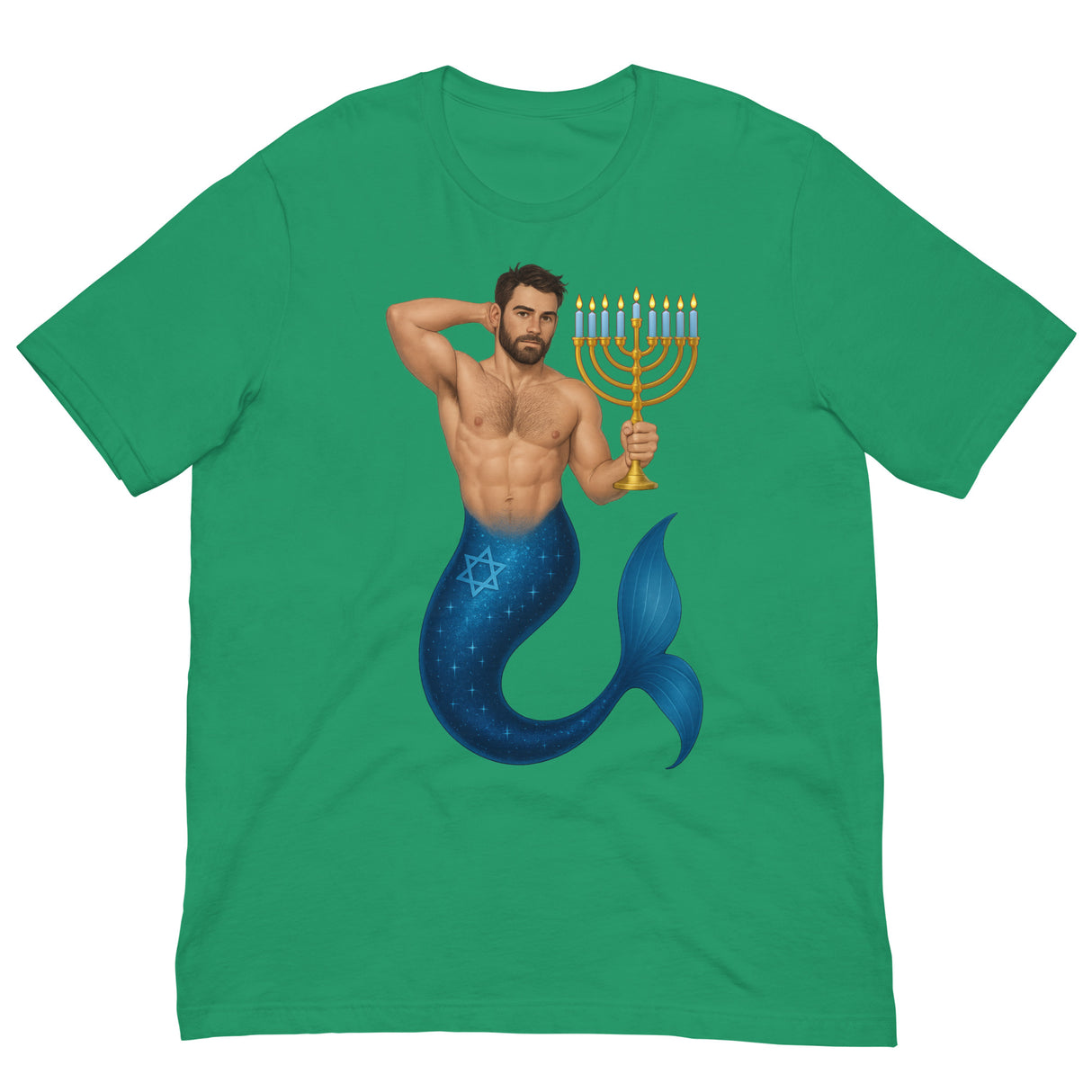 Mermenorah-Christmas T-Shirts-Swish Embassy