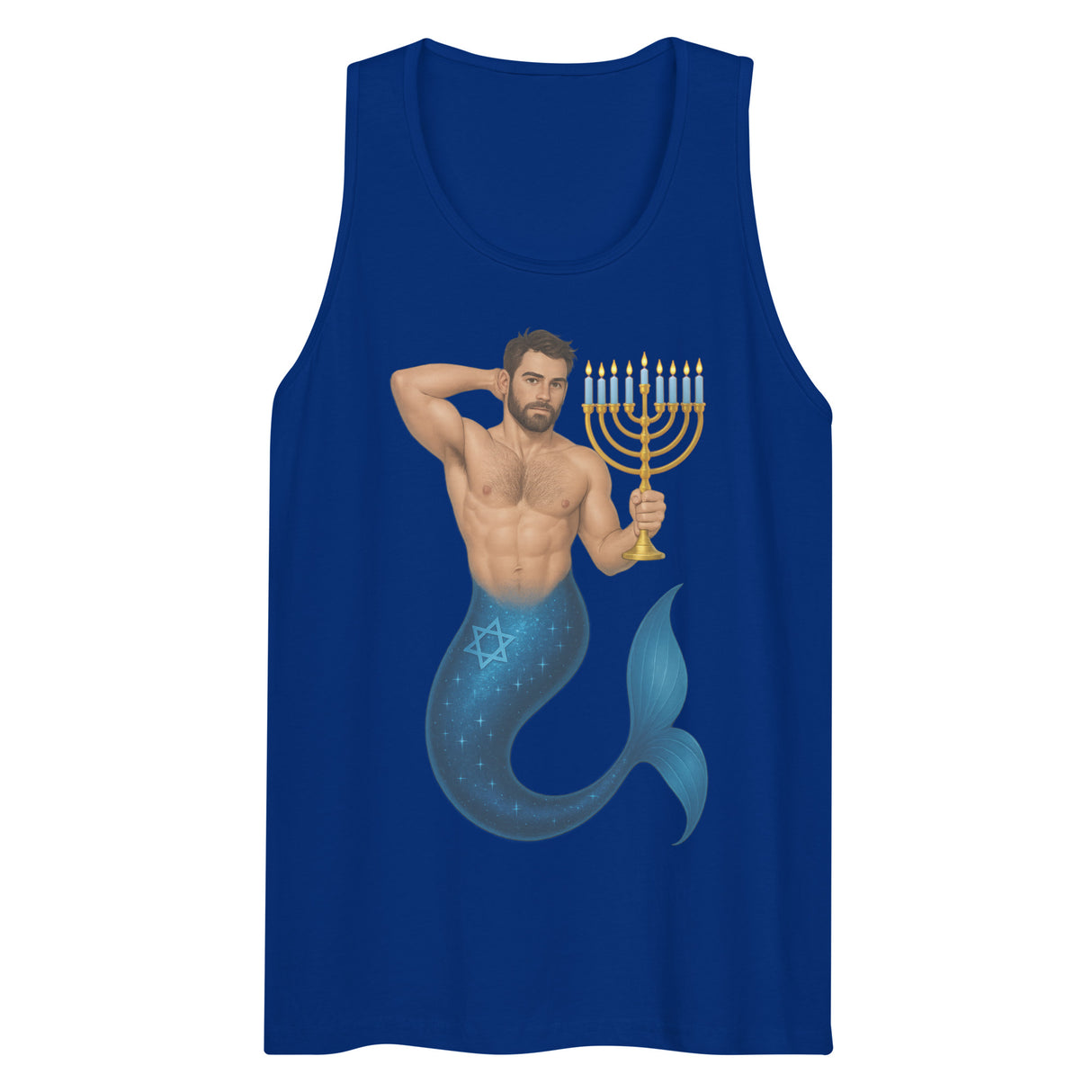 Mermenorah (Tank top)-Tank Top-Swish Embassy