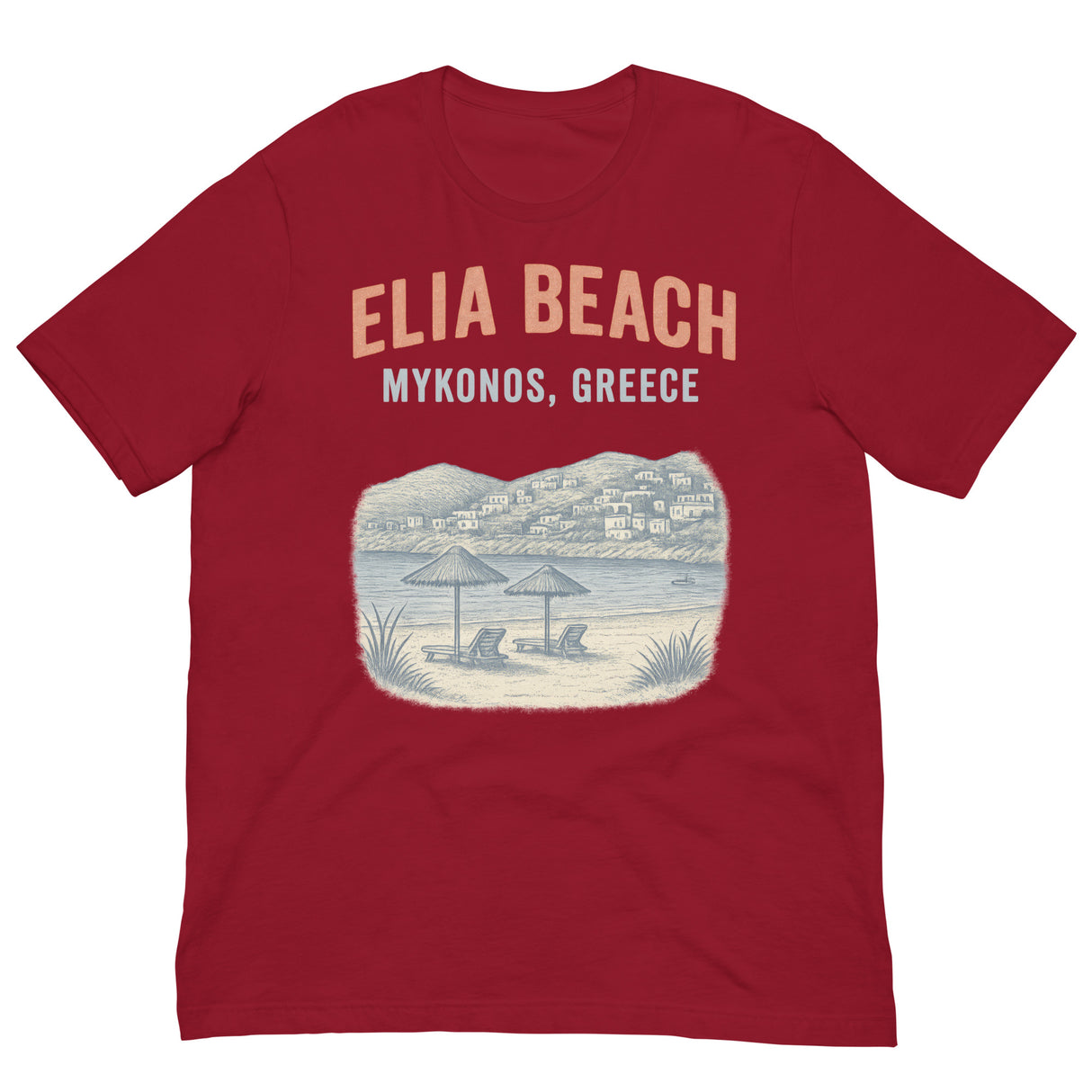 Mykonos Beach-T-Shirts-Swish Embassy