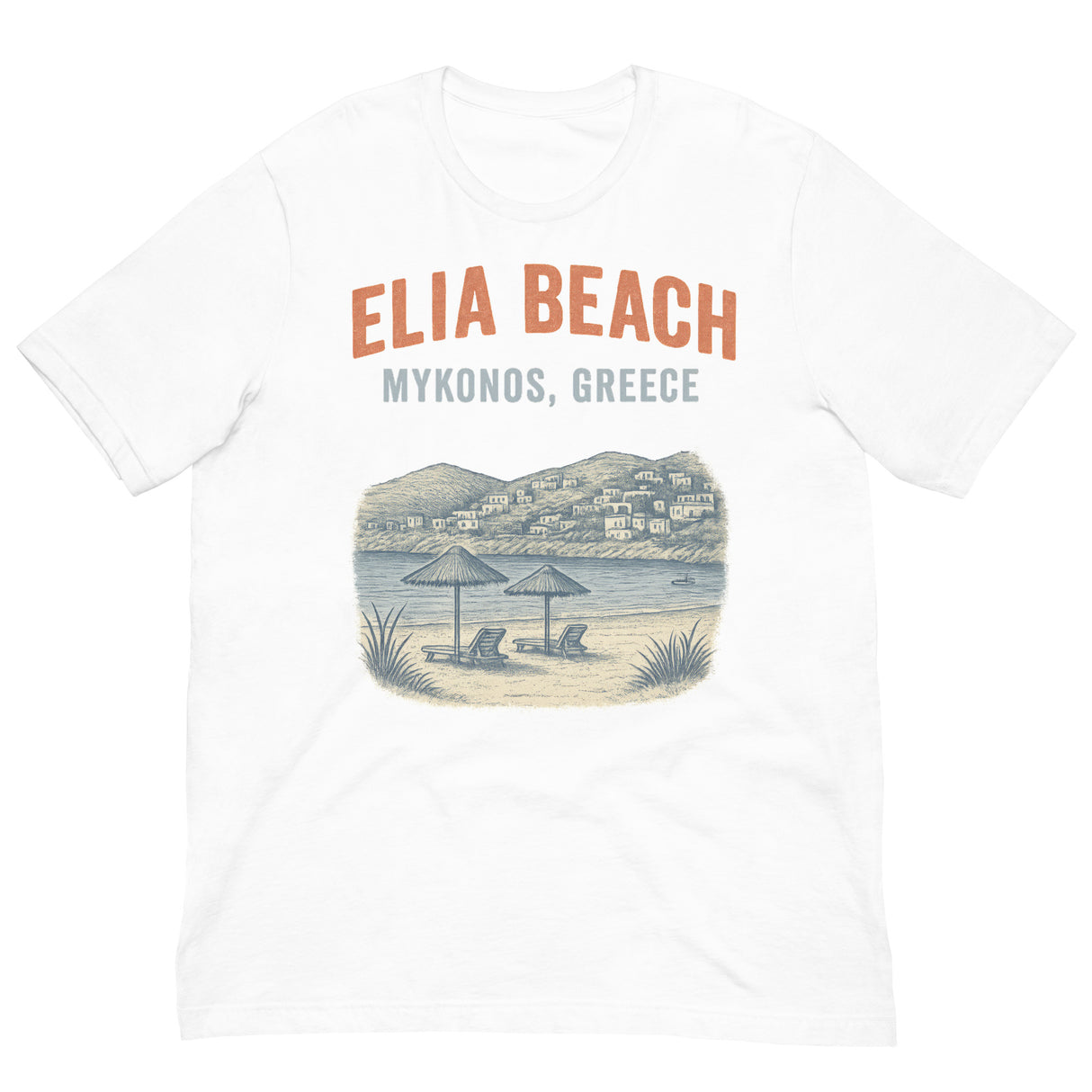 Mykonos Beach-T-Shirts-Swish Embassy