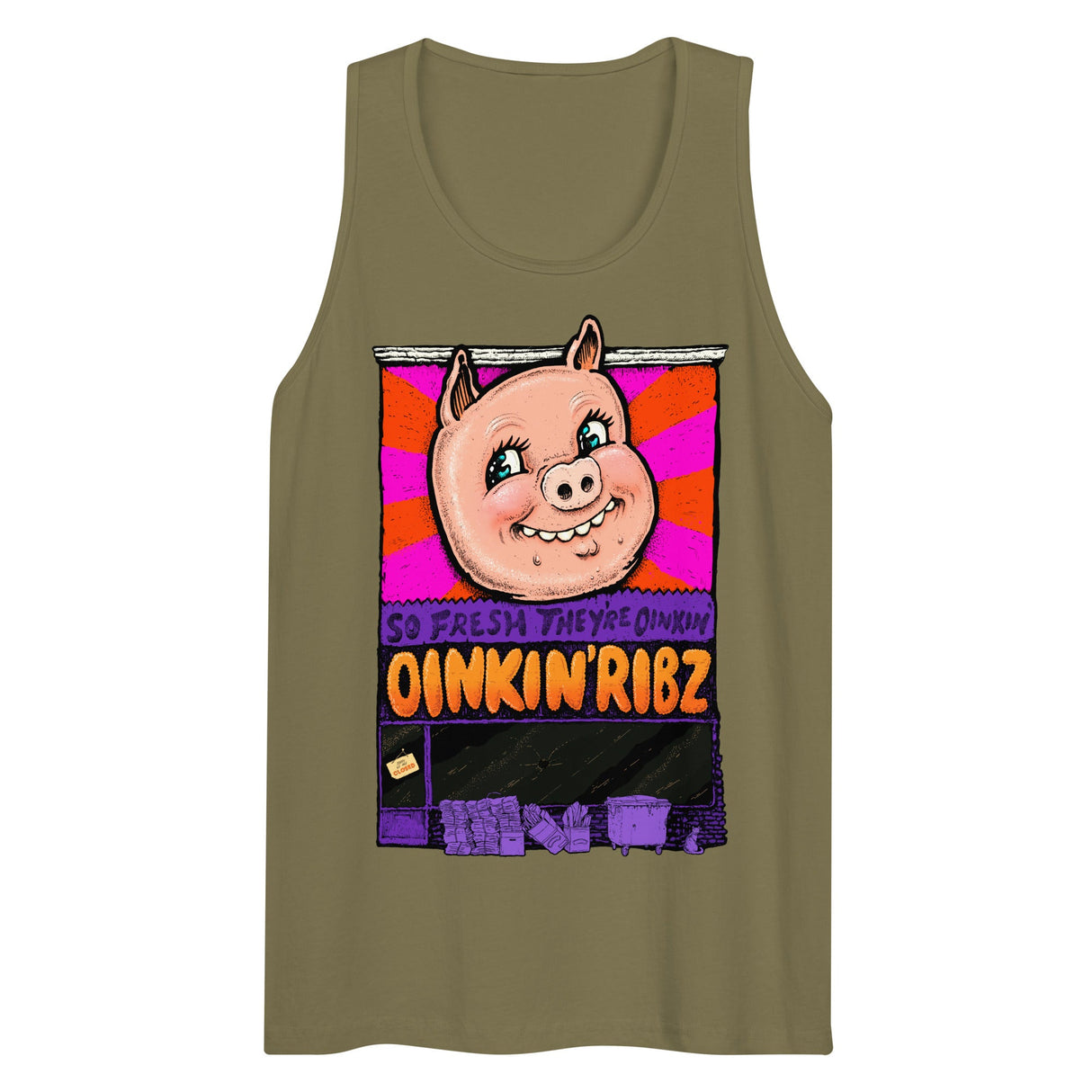 Oinkin Ribs (Tank Top)-Tank Top-Swish Embassy