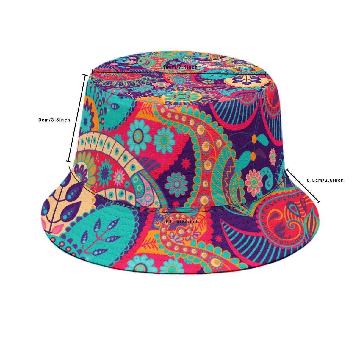 Paisley (Allover Bucket Hat)-Allover Bucket Hat-Swish Embassy