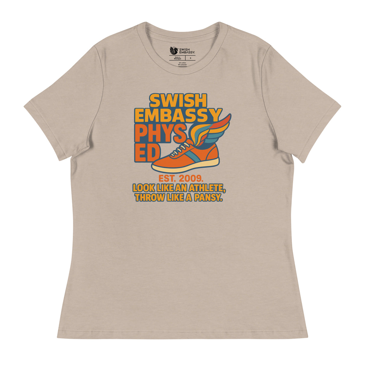 Phys Ed (Women's Relaxed T-Shirt)-Women's T-Shirts-Swish Embassy