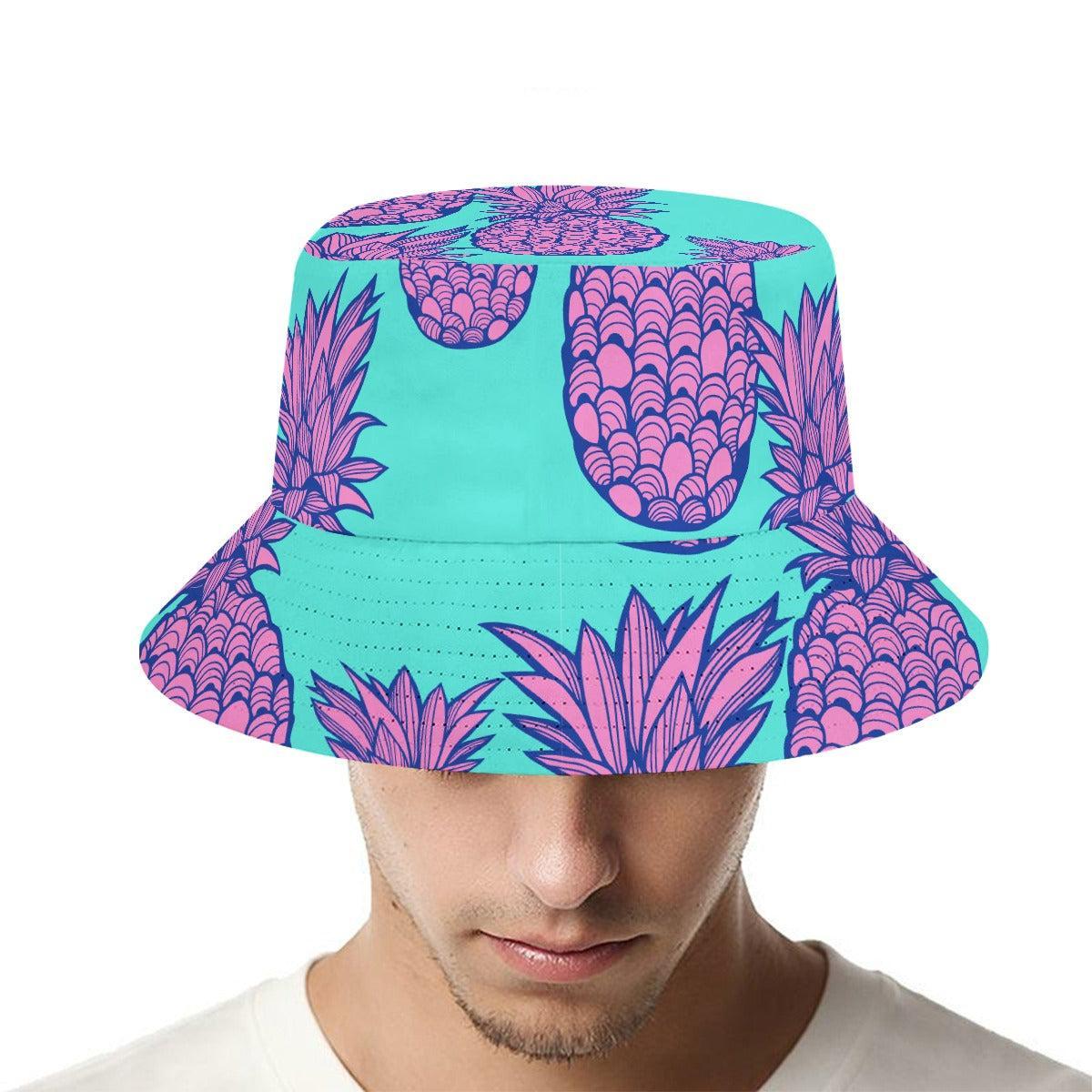 Pineapple Princess (Allover Bucket Hat)-Allover Bucket Hat-Swish Embassy