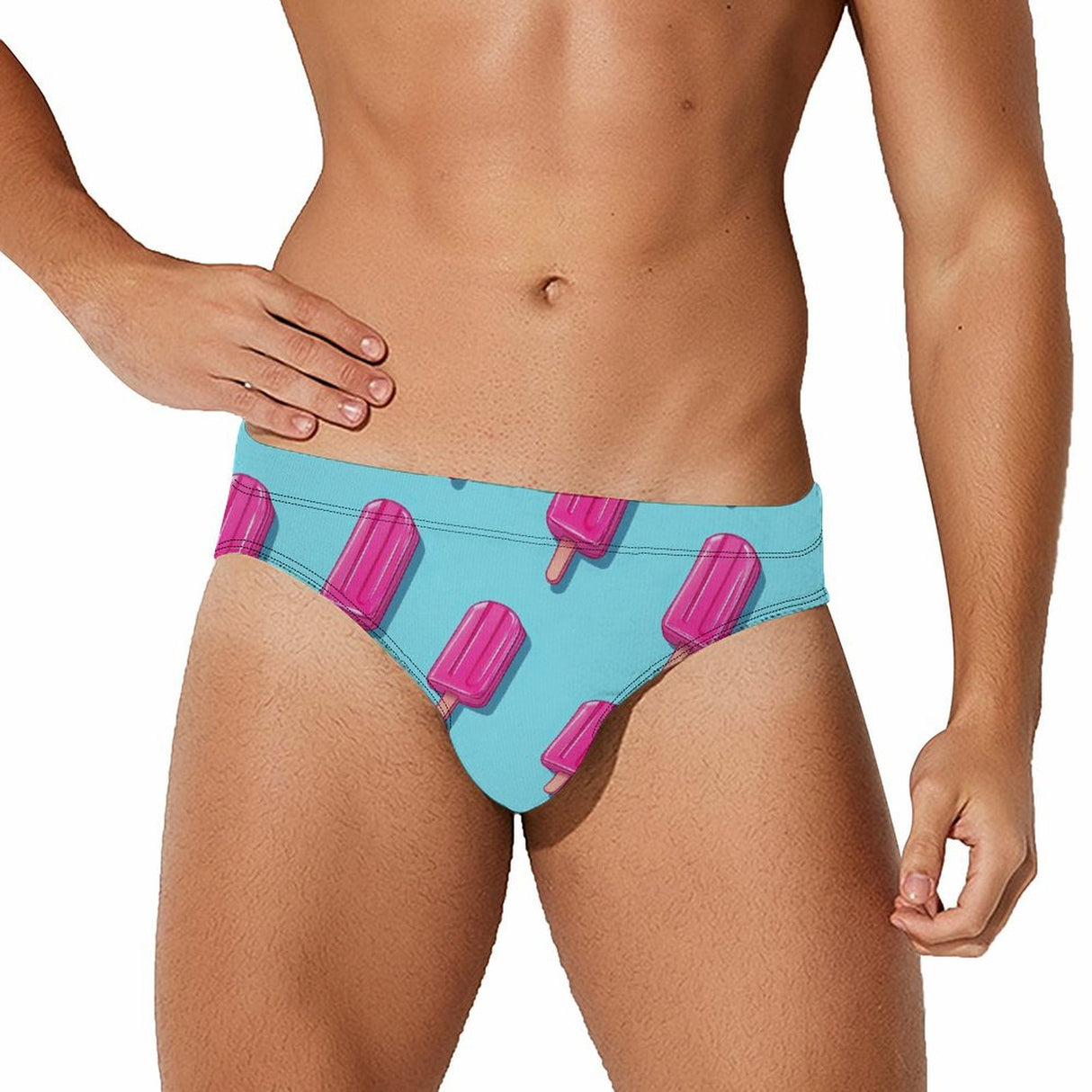 Pink Popsicle (Swim Briefs)-Swim Briefs-Swish Embassy