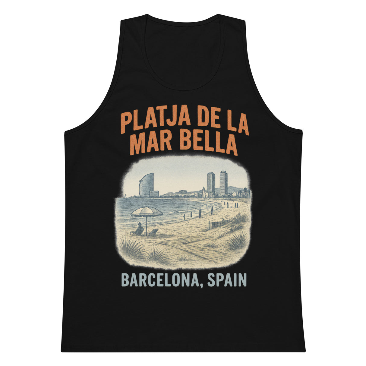 Playja de la Mar Bella (Tank Top)-Tank Top (Staging)-Swish Embassy