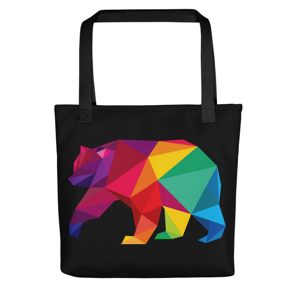 Polygon Bear (Tote bag)-Bags-Swish Embassy