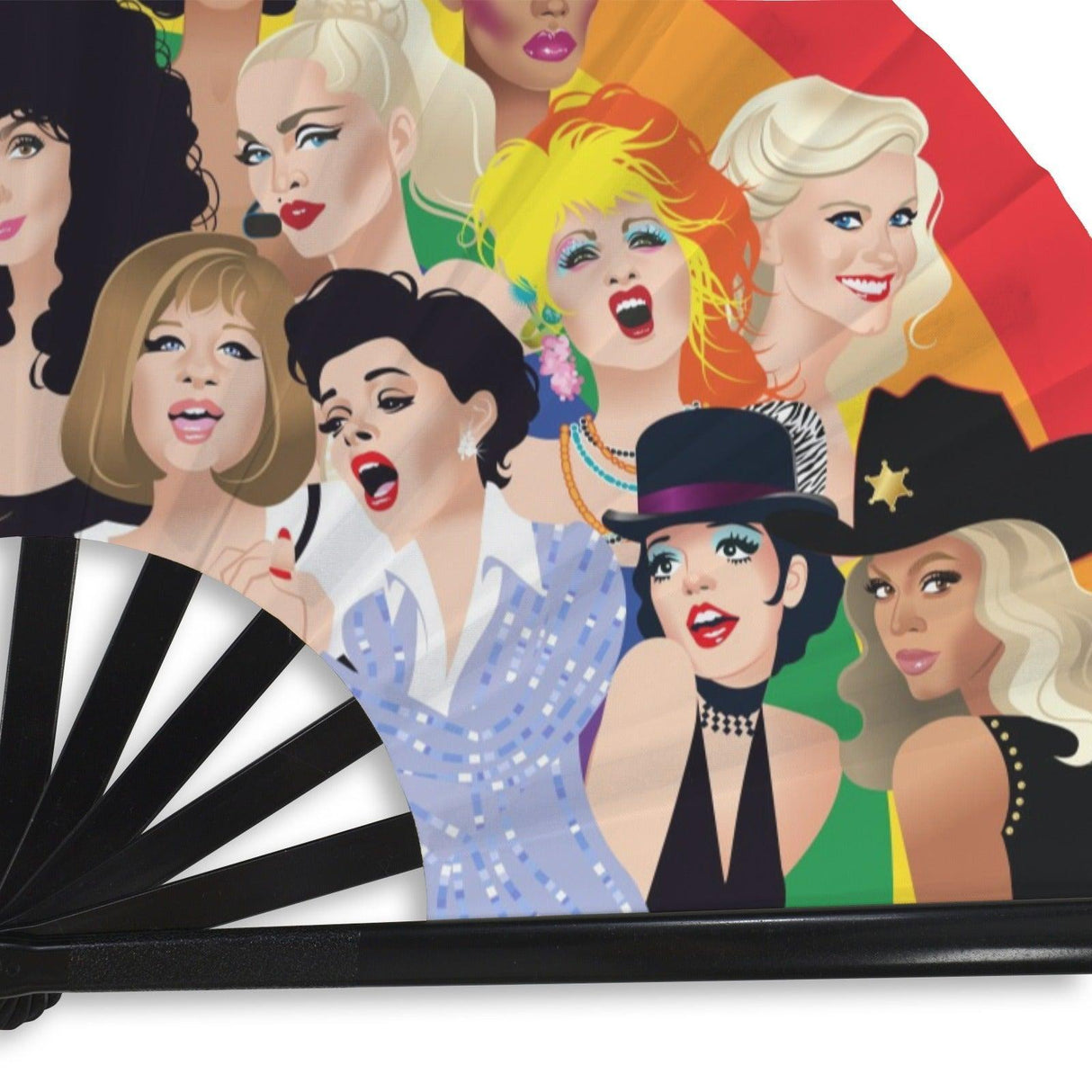Pride Divas (Folding Clack Fan)-Folding Fans-Swish Embassy