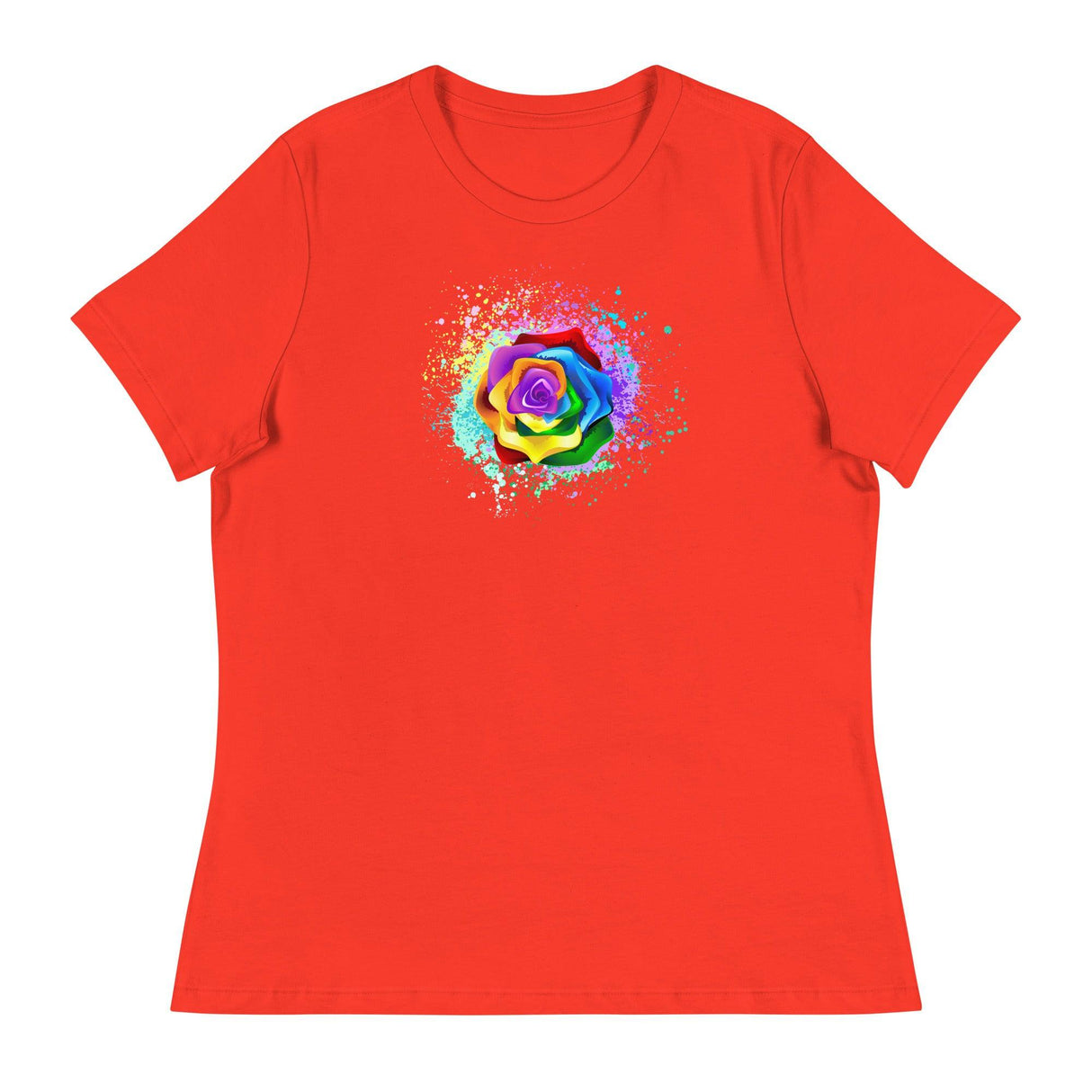 Pride Rose (Women's Relaxed T-Shirt)-Women's T-Shirts-Swish Embassy