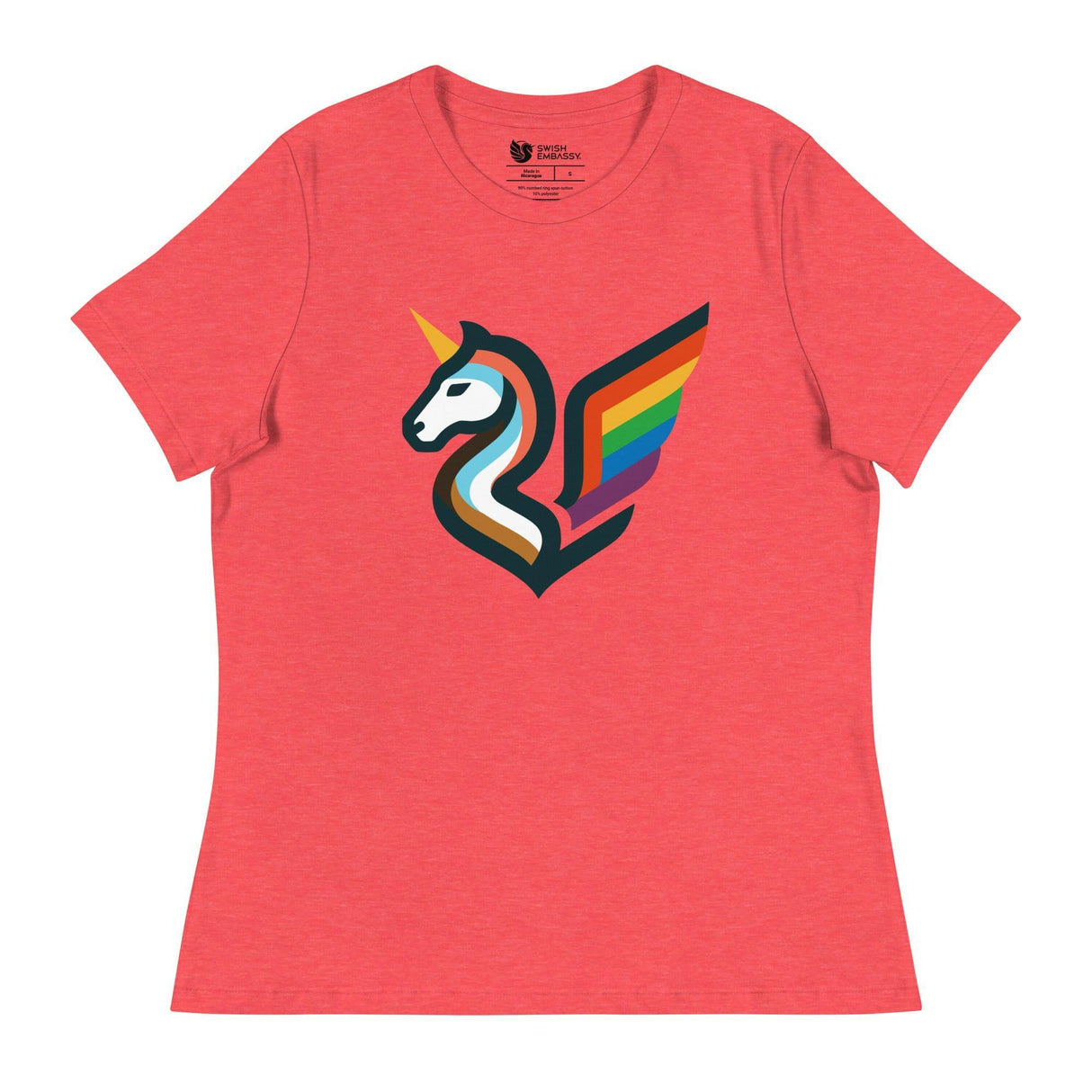 Pride Swishmark (Women's Relaxed T-Shirt)-Women's T-Shirts-Swish Embassy