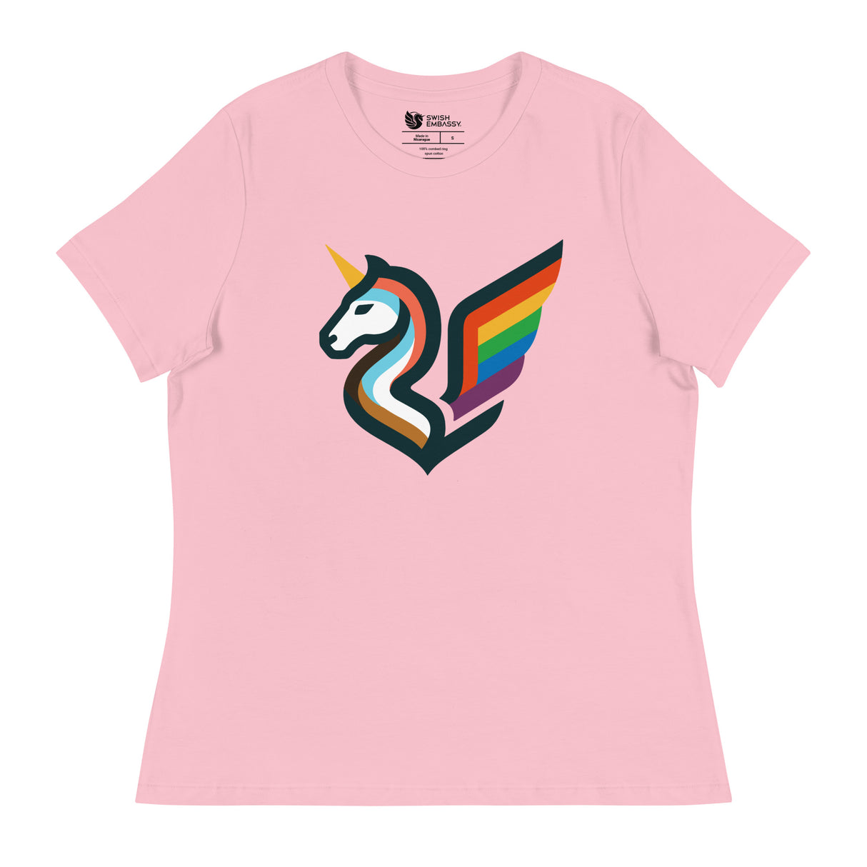 Pride Swishmark (Women's Relaxed T-Shirt)-Women's T-Shirts-Swish Embassy