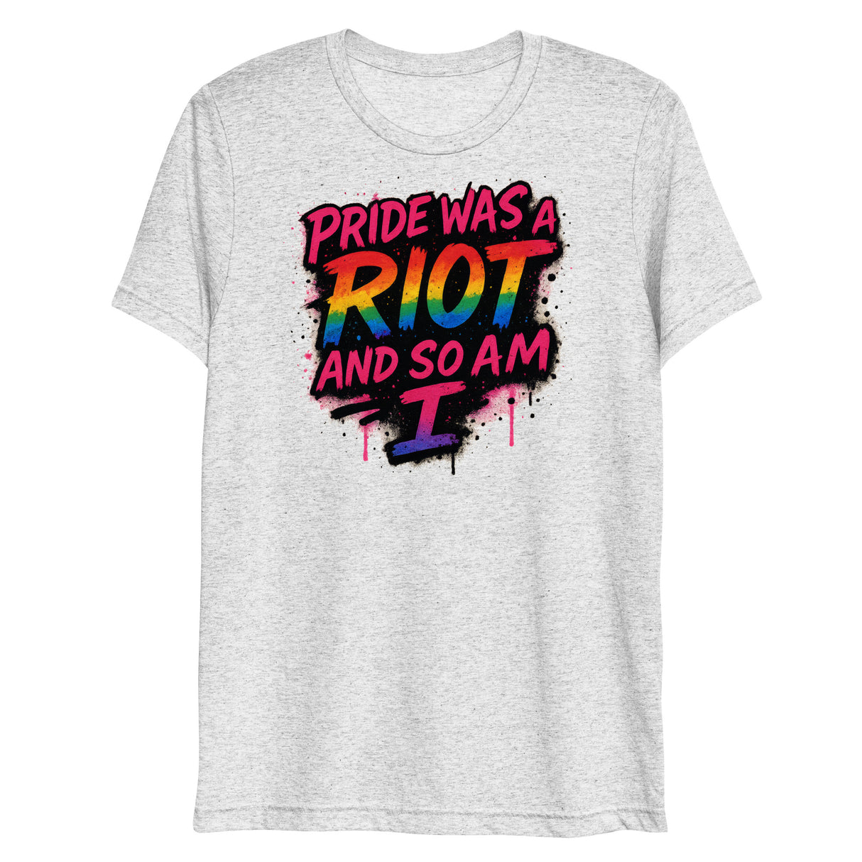 Pride Was a Riot (Triblend)-Triblend T-Shirt-Swish Embassy