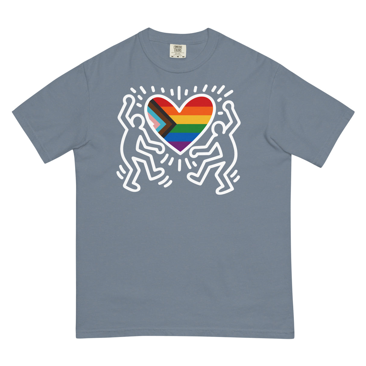 Progress Pride Figures (Boxy Tee)-Boxy T-Shirt-Swish Embassy