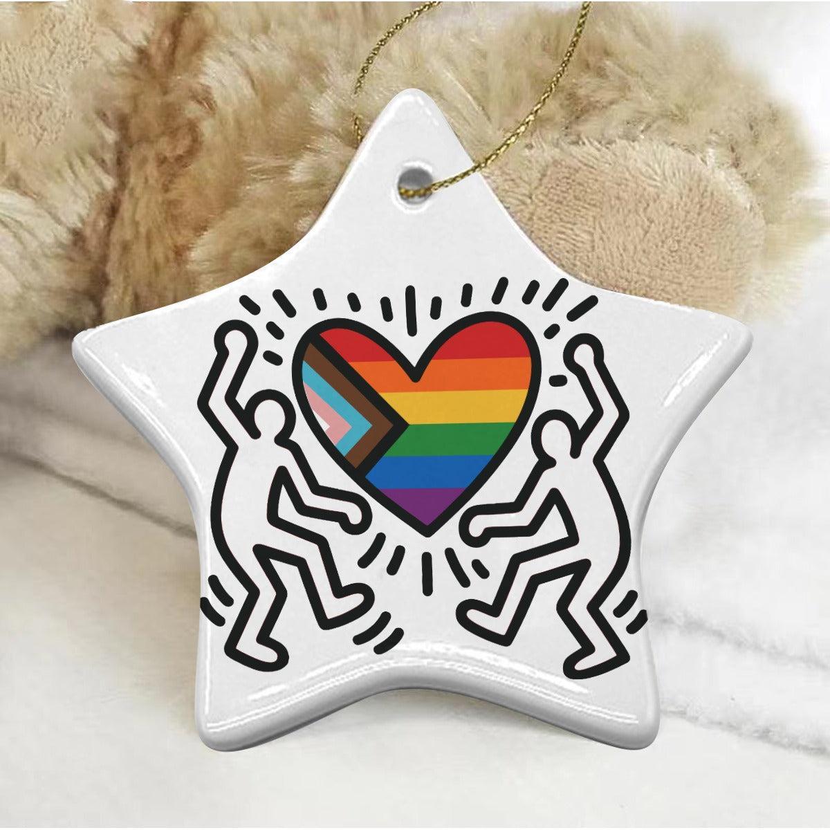 Progress Pride Figures (Ceramic Holiday Keepsake)-Ceramic Holiday Keepsake-Swish Embassy