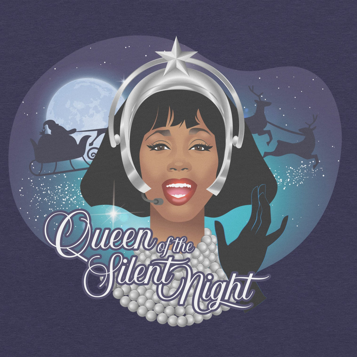 Queen of the Silent Night-Christmas T-Shirts-Swish Embassy