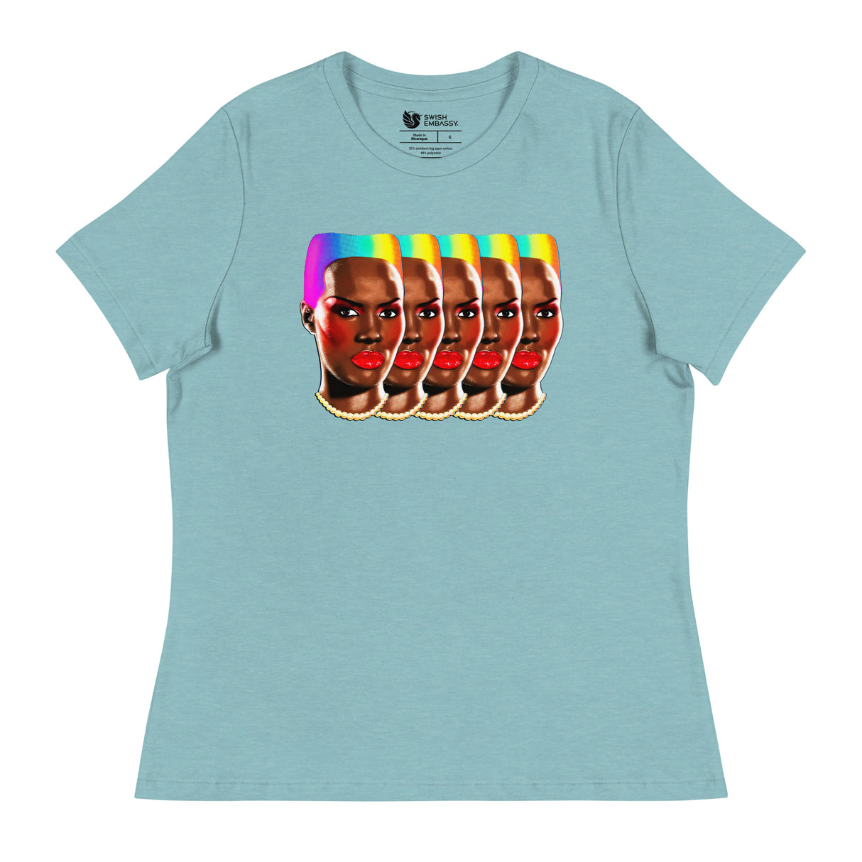 Rainbows and Rhythm (Women's Relaxed T-Shirt)-Women's T-Shirts-Swish Embassy